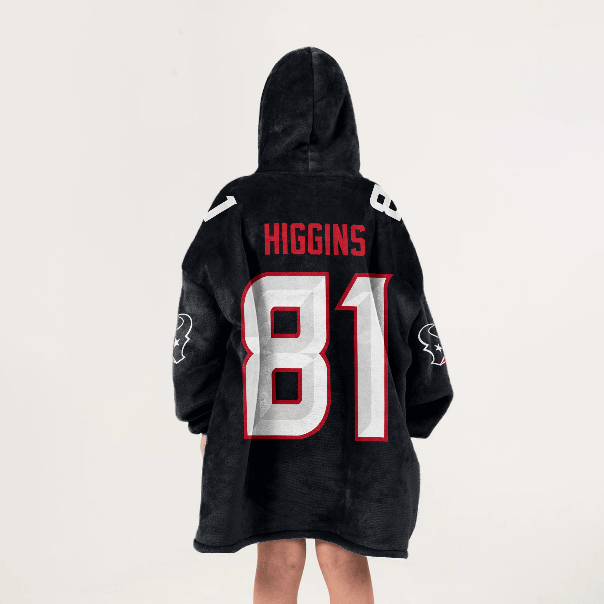 Kid J.H 81 Houston Football Unisex Blanket Hoodie