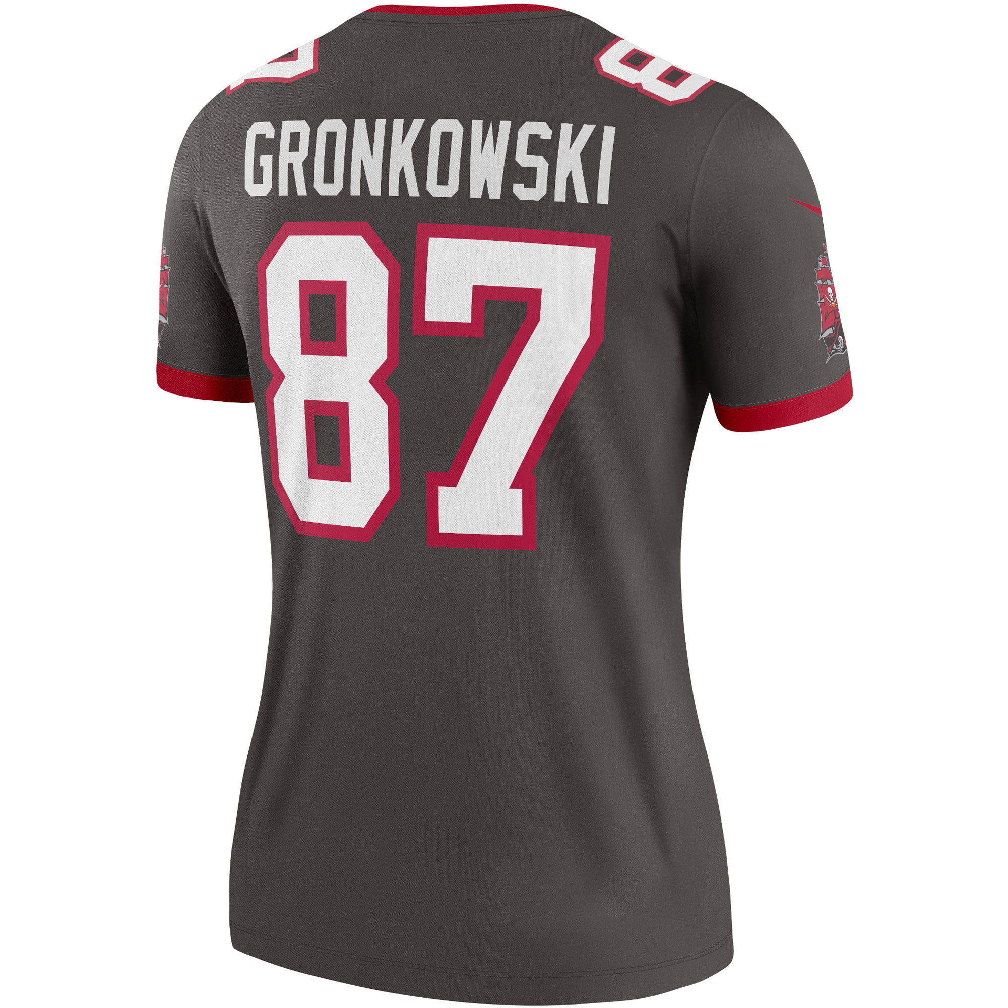 Rob Gronkowski Tampa Bay Buccaneers  Women's Alternate Legend Jersey - Pewter
