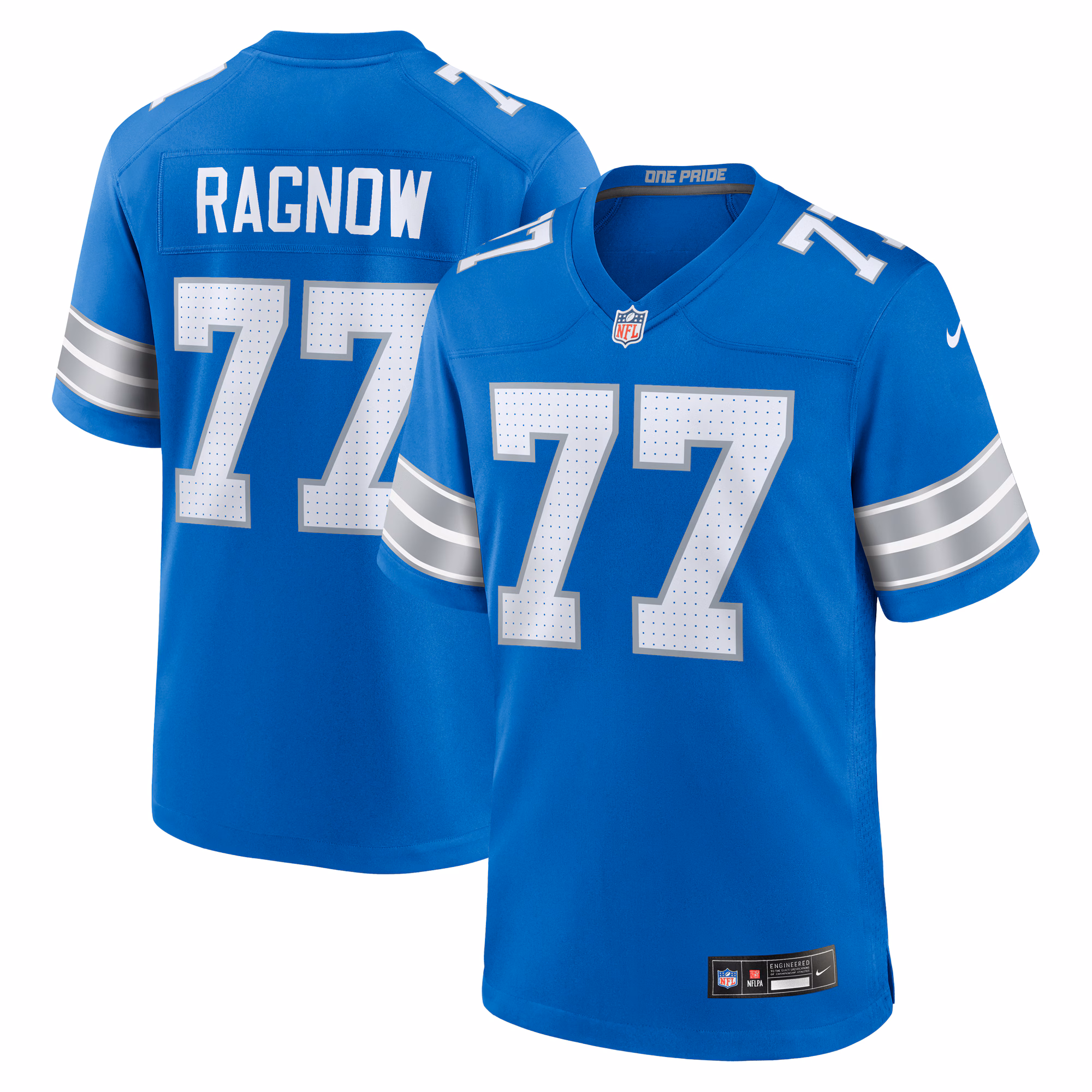 Frank Ragnow Detroit Lions Team Game Jersey -  Blue