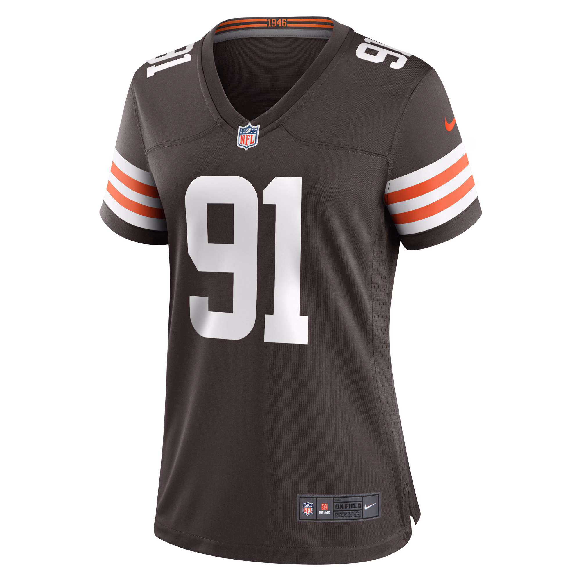 Alex Wright Cleveland Browns Women's Team Game Jersey -  Brown
