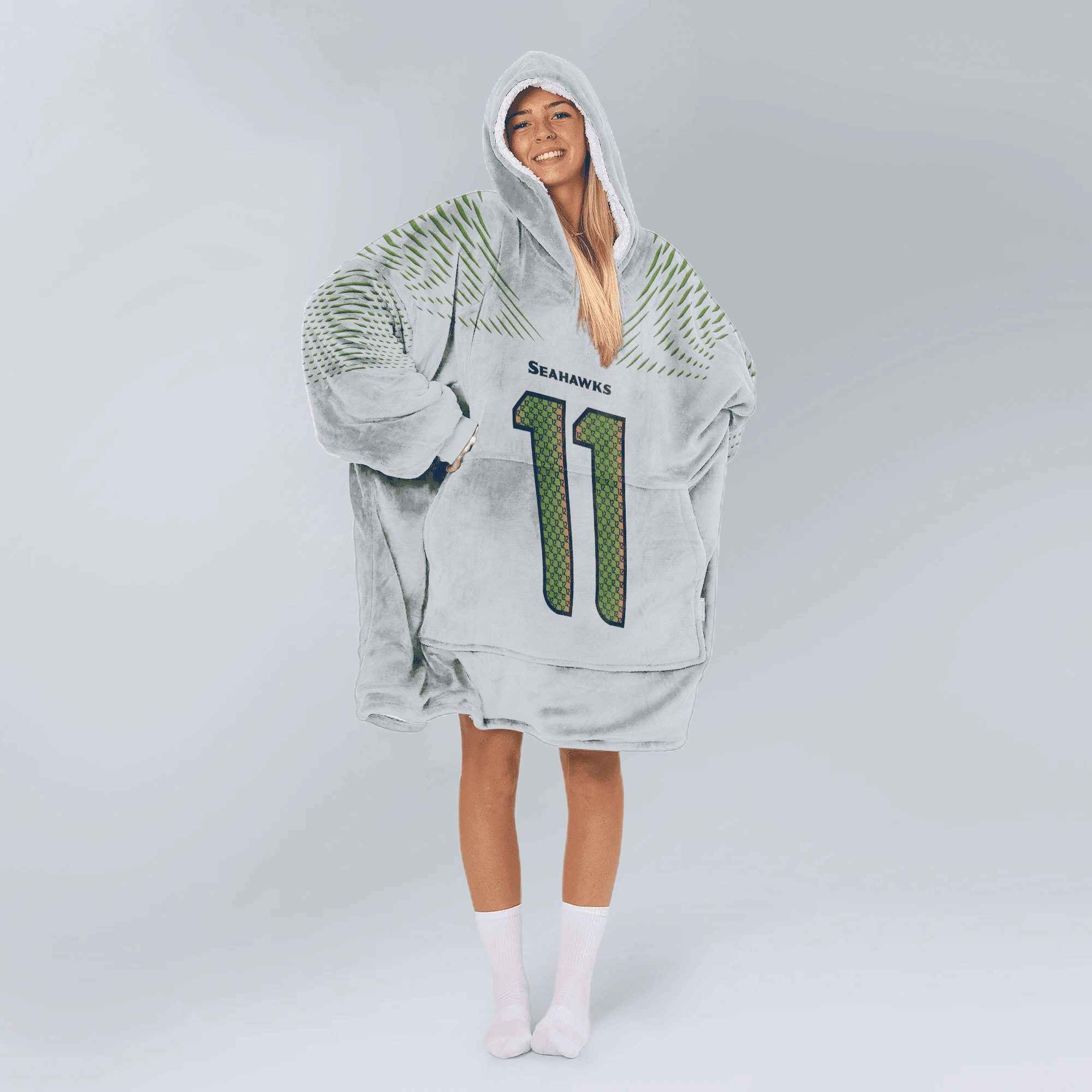 S.N 11 Seattle Football Unisex Blanket Hoodie