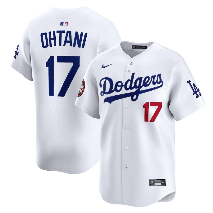Men's #17 Shohei Ohtani Los Angeles Dodgers  2025 MLB World Tour: Tokyo Series Home Limited Player White Jersey