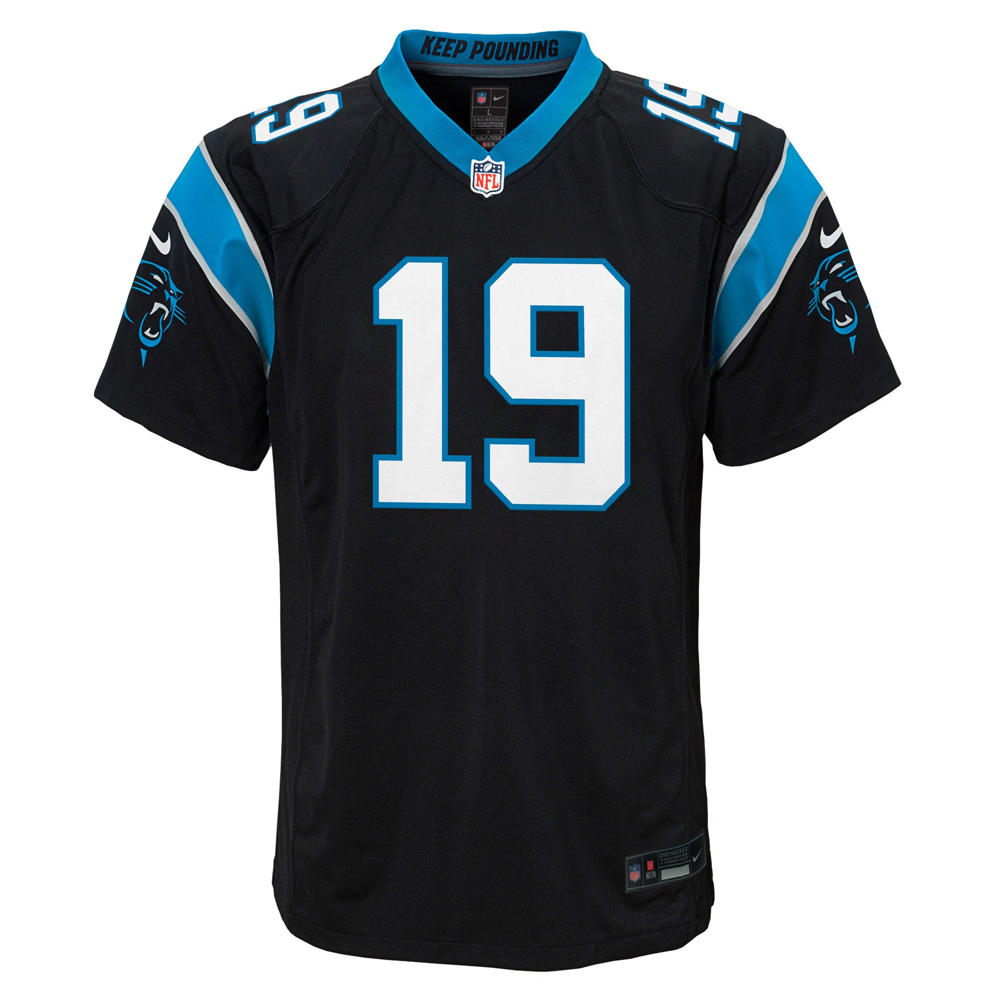 Adam Thielen Carolina Panthers  Youth Game Jersey - Black