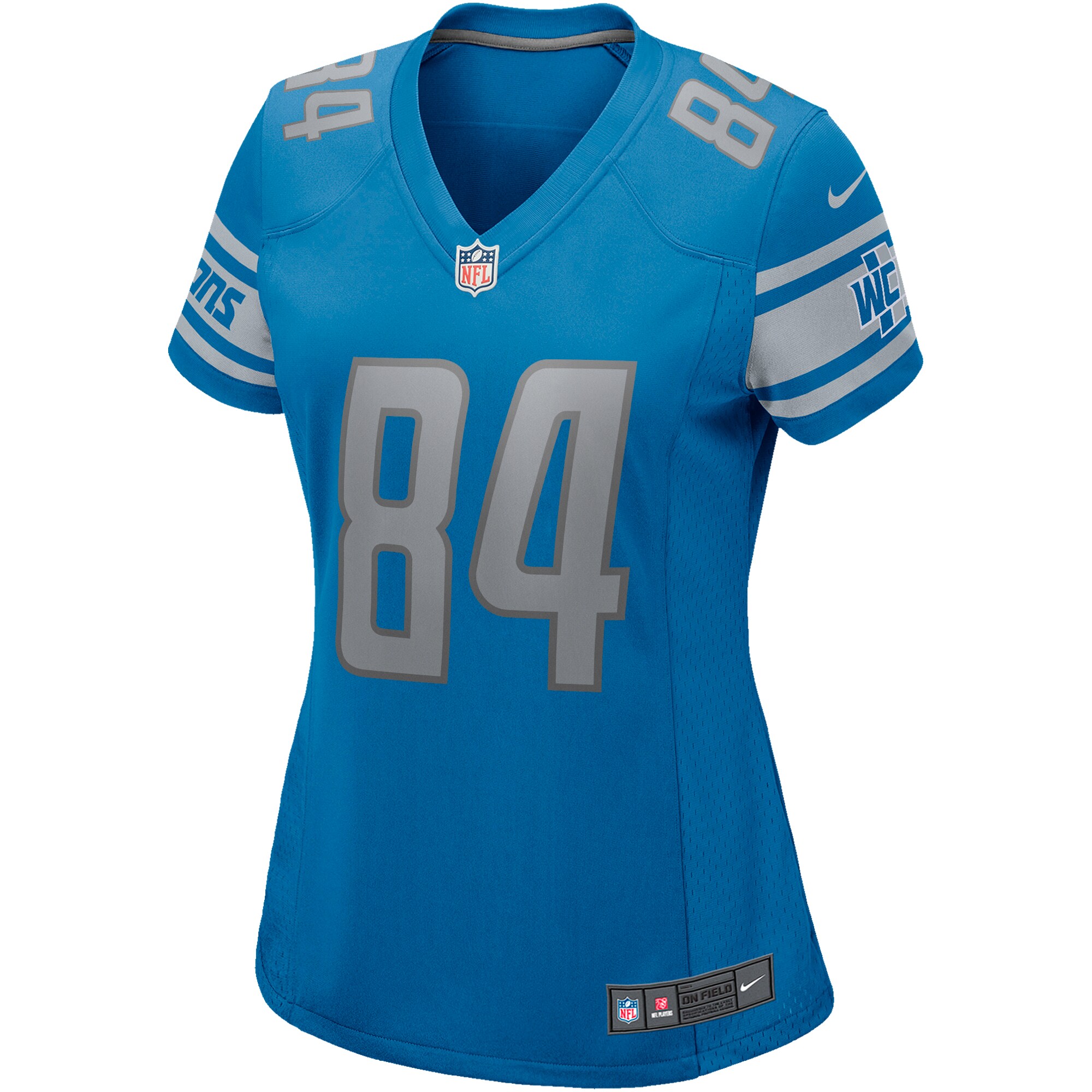 Herman Moore Detroit Lions  Women's Game Retired Player Jersey - Blue