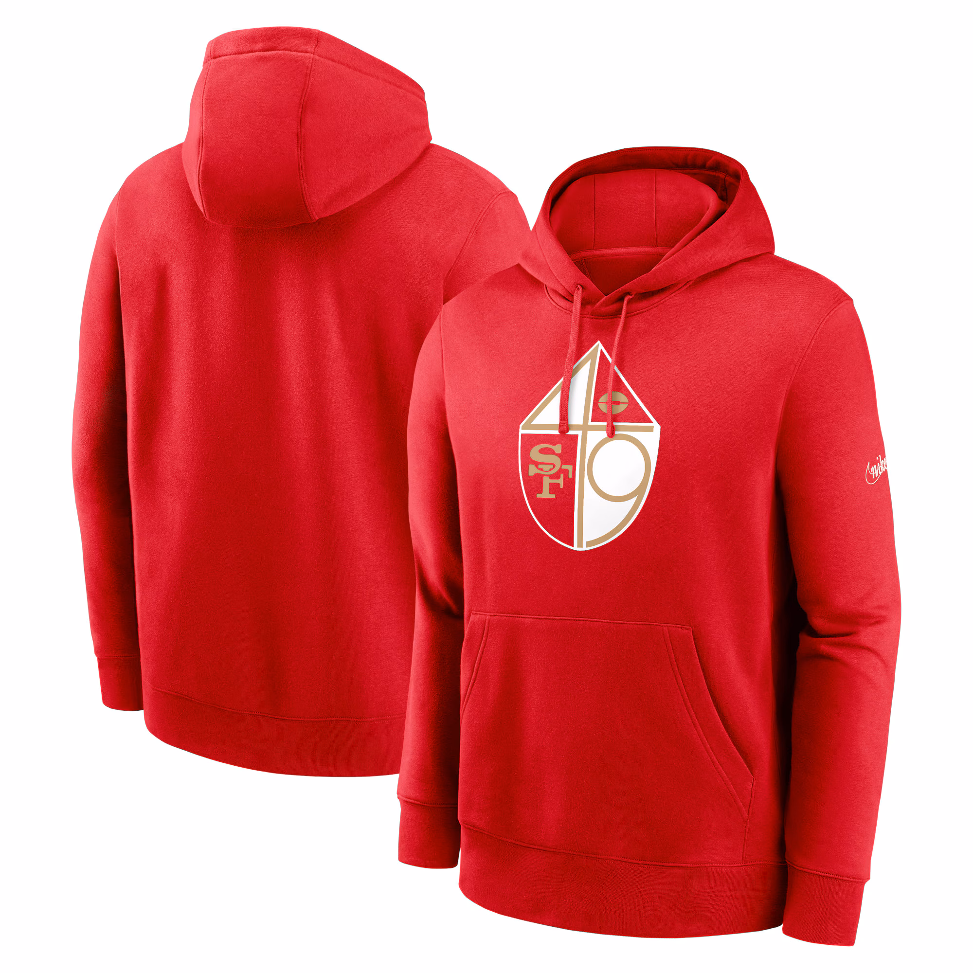 San Francisco 49ers 49ers Rewind Club Pullover Hoodie - Scarlet