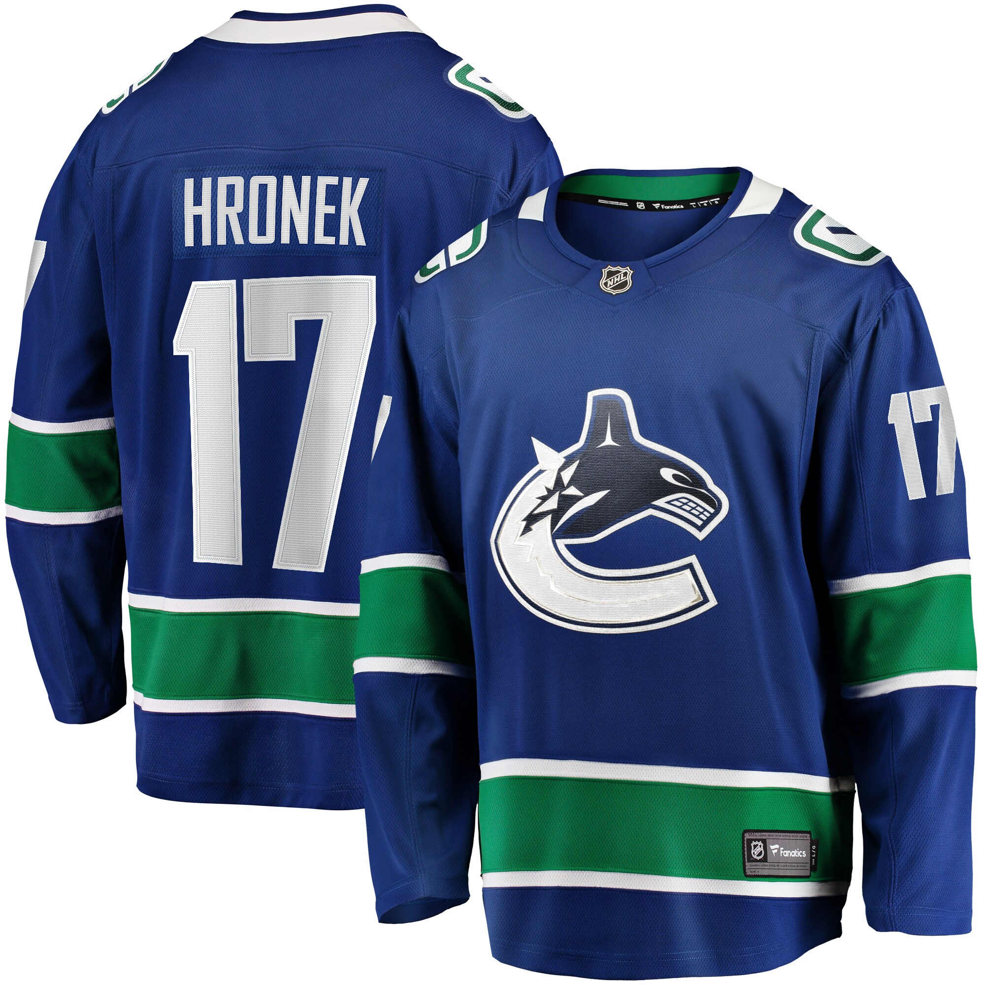 Filip Hronek Vancouver Canucks Home Breakaway Jersey - Blue