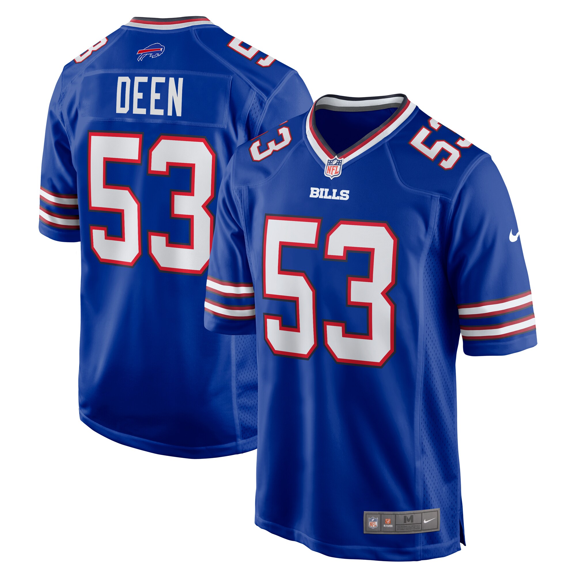 Branson Deen Buffalo Bills Game Jersey -  Royal