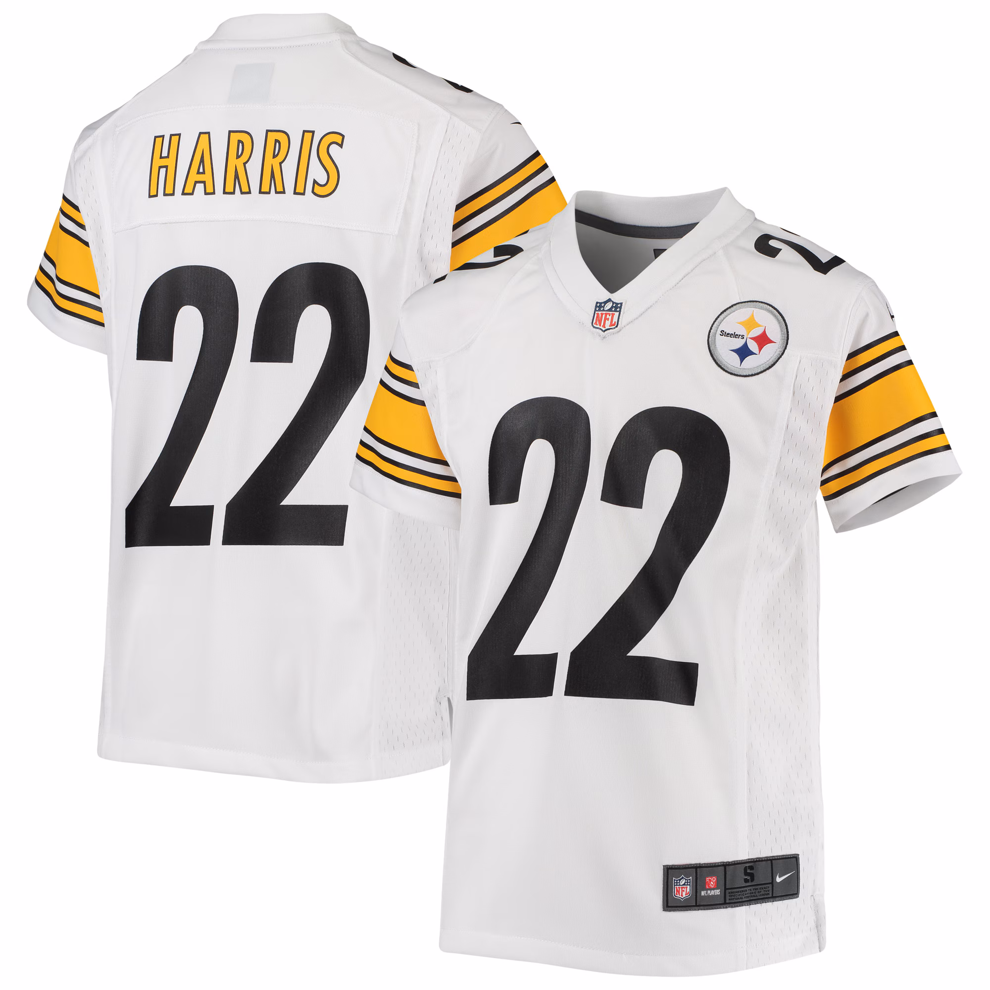 Najee Harris Pittsburgh Steelers Youth Game Jersey - White