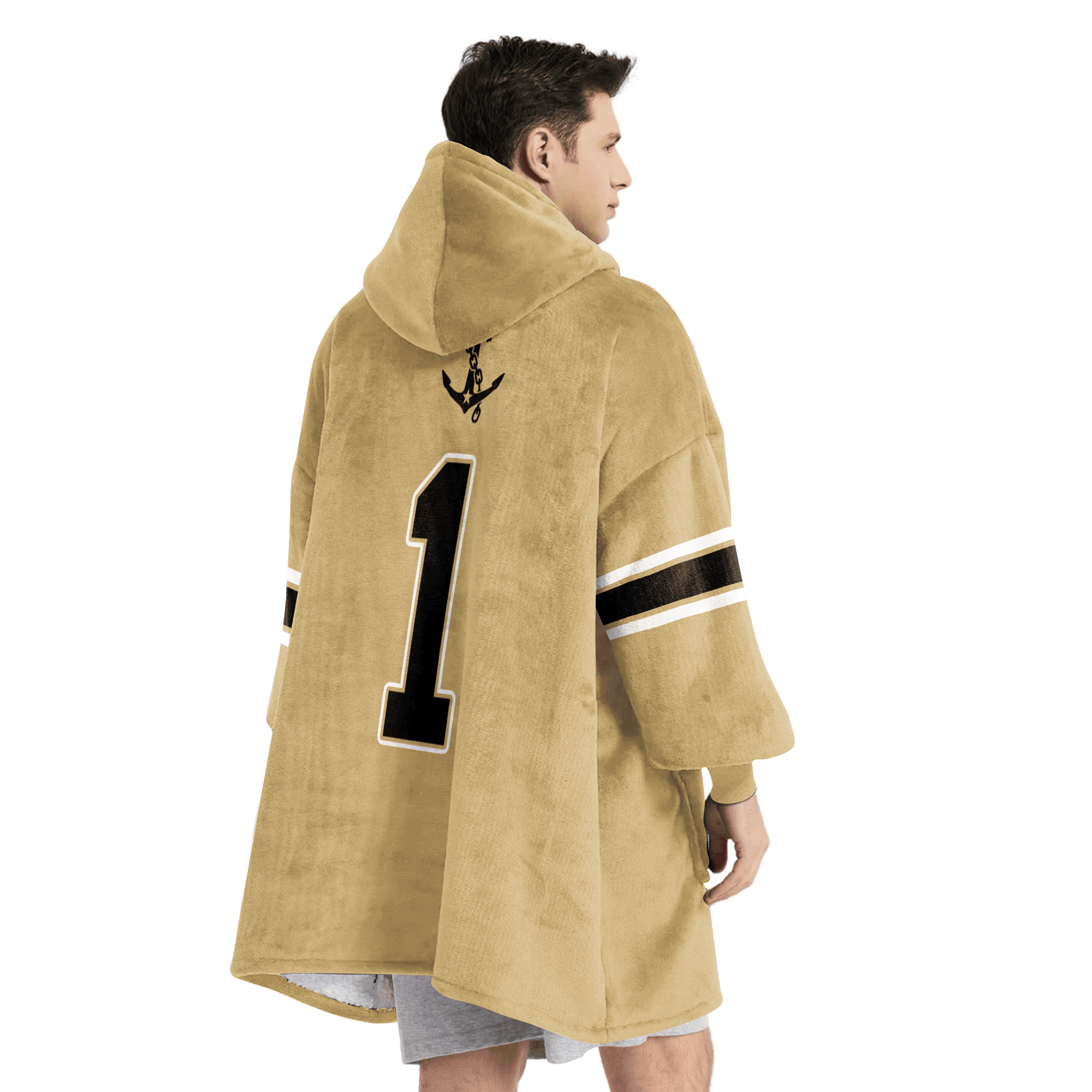 Adult 1 Vanderbilt Football Unisex Blanket Hoodie