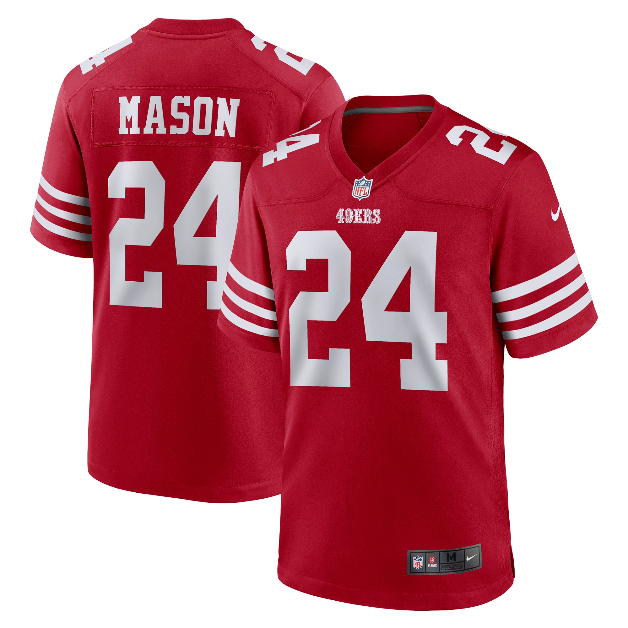 Mason San Francisco 49ers Game Player Jersey - Scarlet