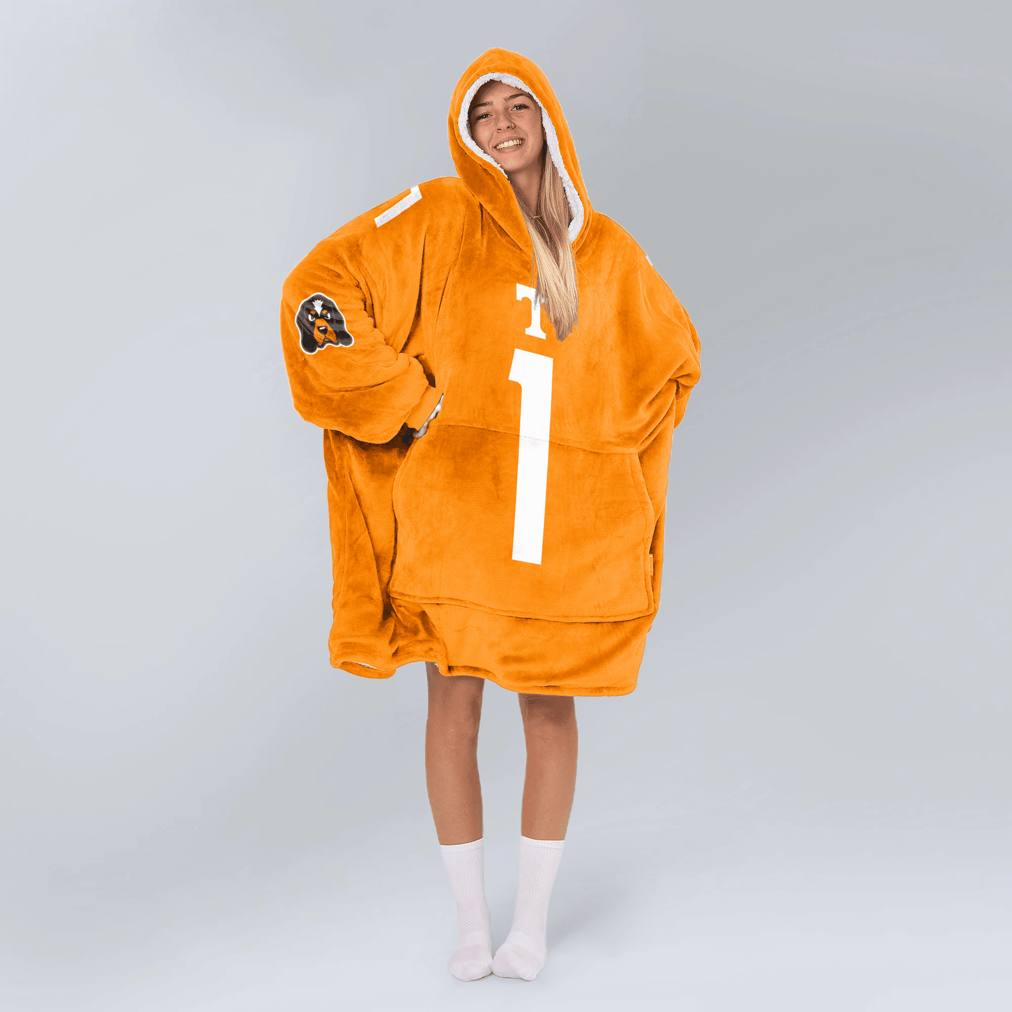 Adult 1 Tennessee Football Unisex Blanket Hoodie