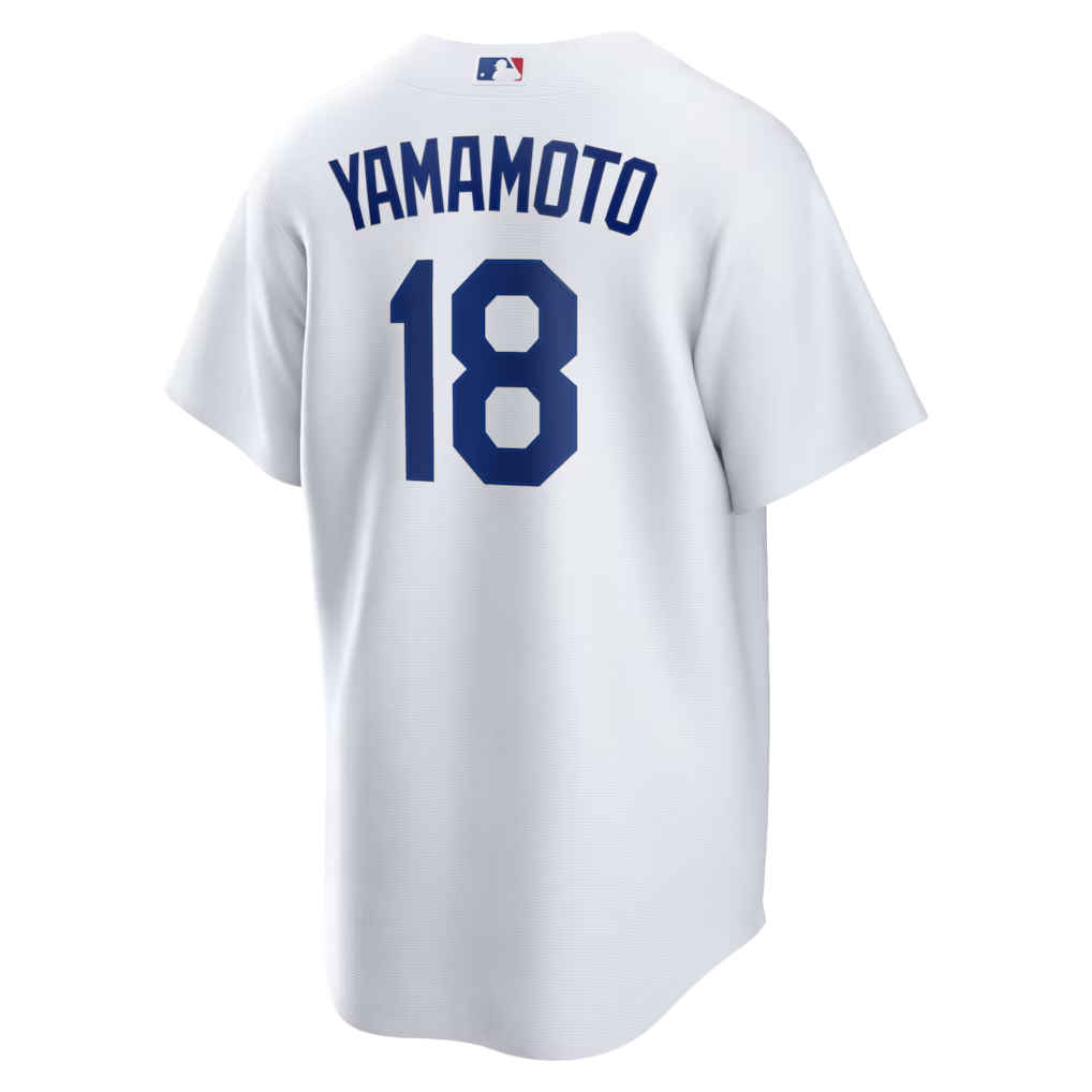 Yoshinobu Yamamoto #18 Los Angeles Dodgers 2025 World Series Home Replica Player Jersey - White