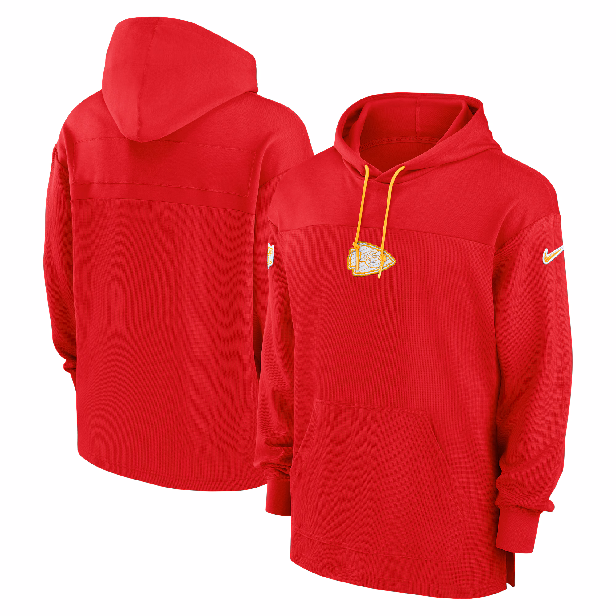 Kansas City Chiefs Sideline Jersey Performance Pullover Hoodie - Red