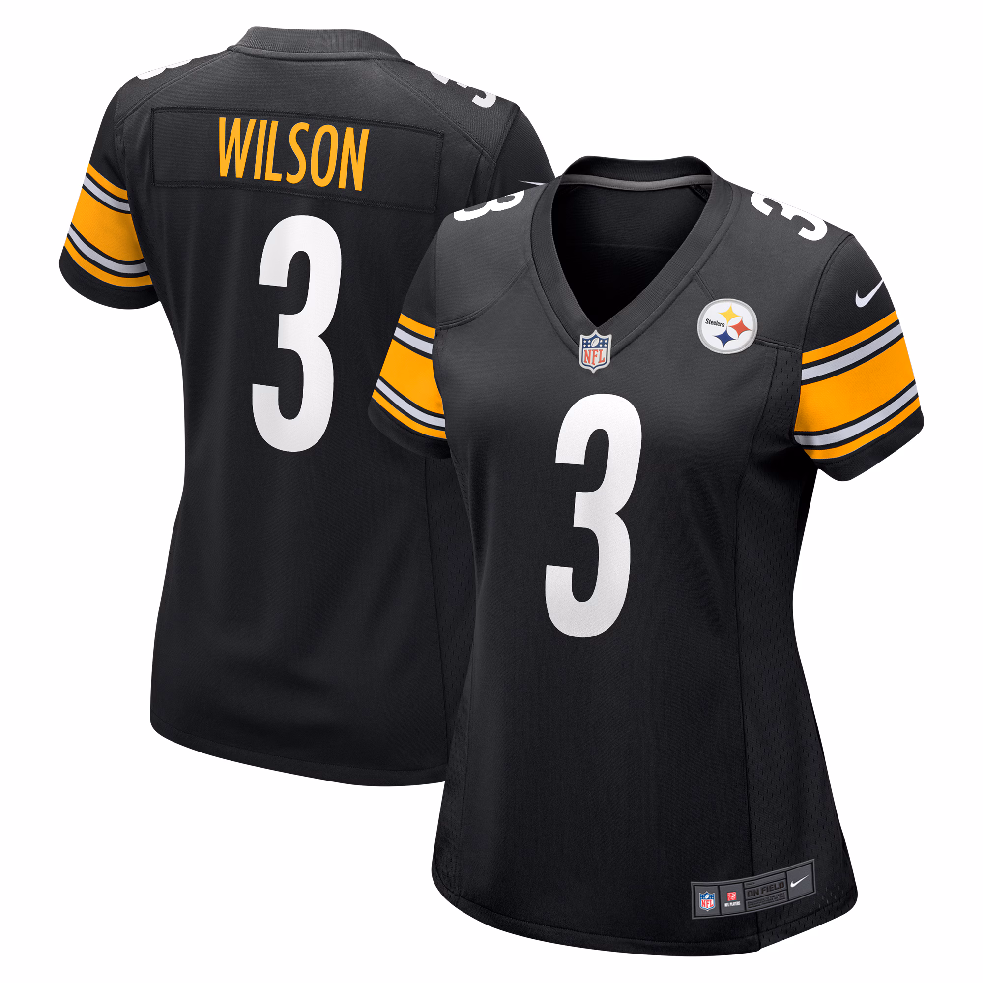 Russell Wilson Pittsburgh Steelers Women's  Game Jersey – Black