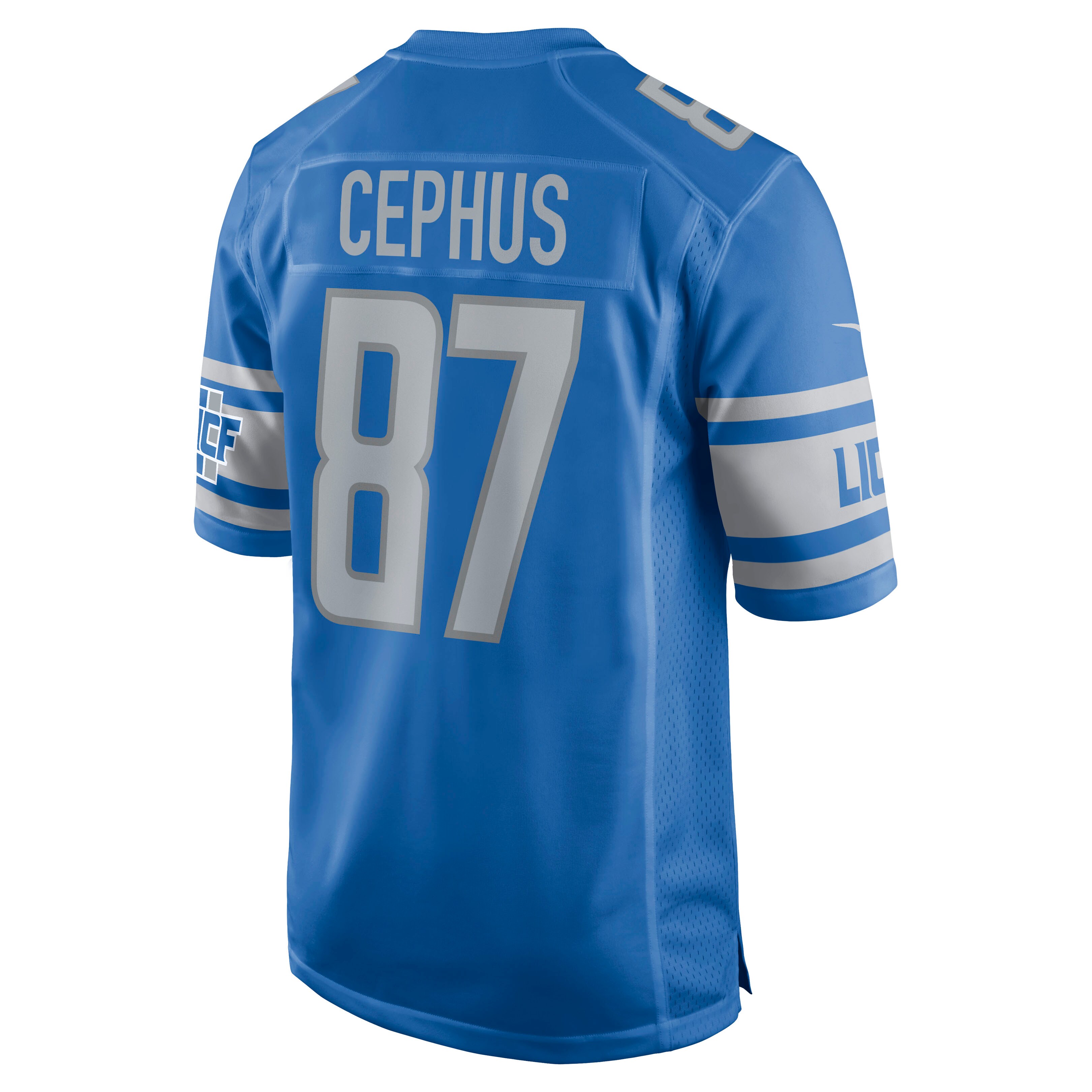 Quintez Cephus Detroit Lions  Game Jersey - Blue