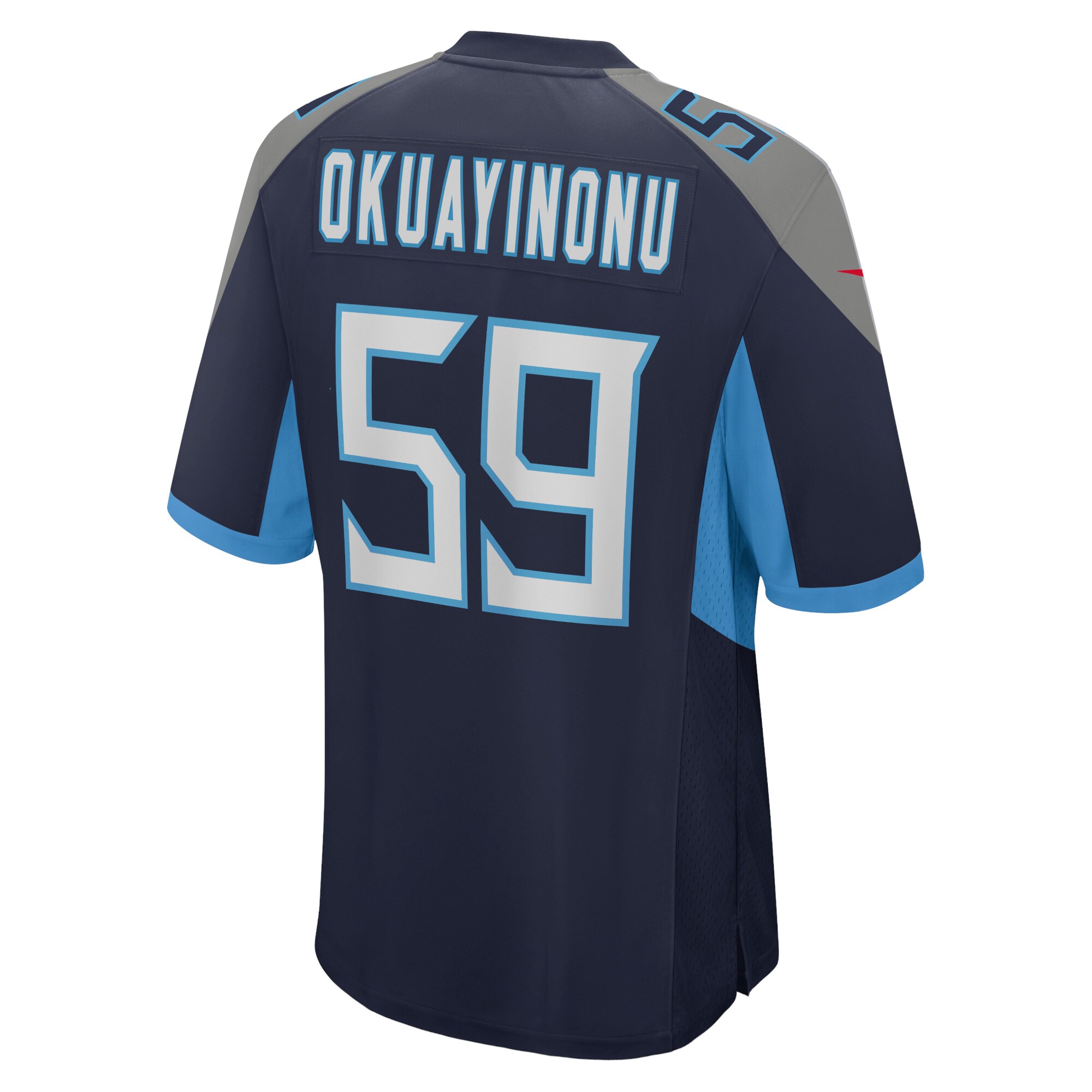 Sam Okuayinonu Tennessee Titans  Home Game Player Jersey - Navy