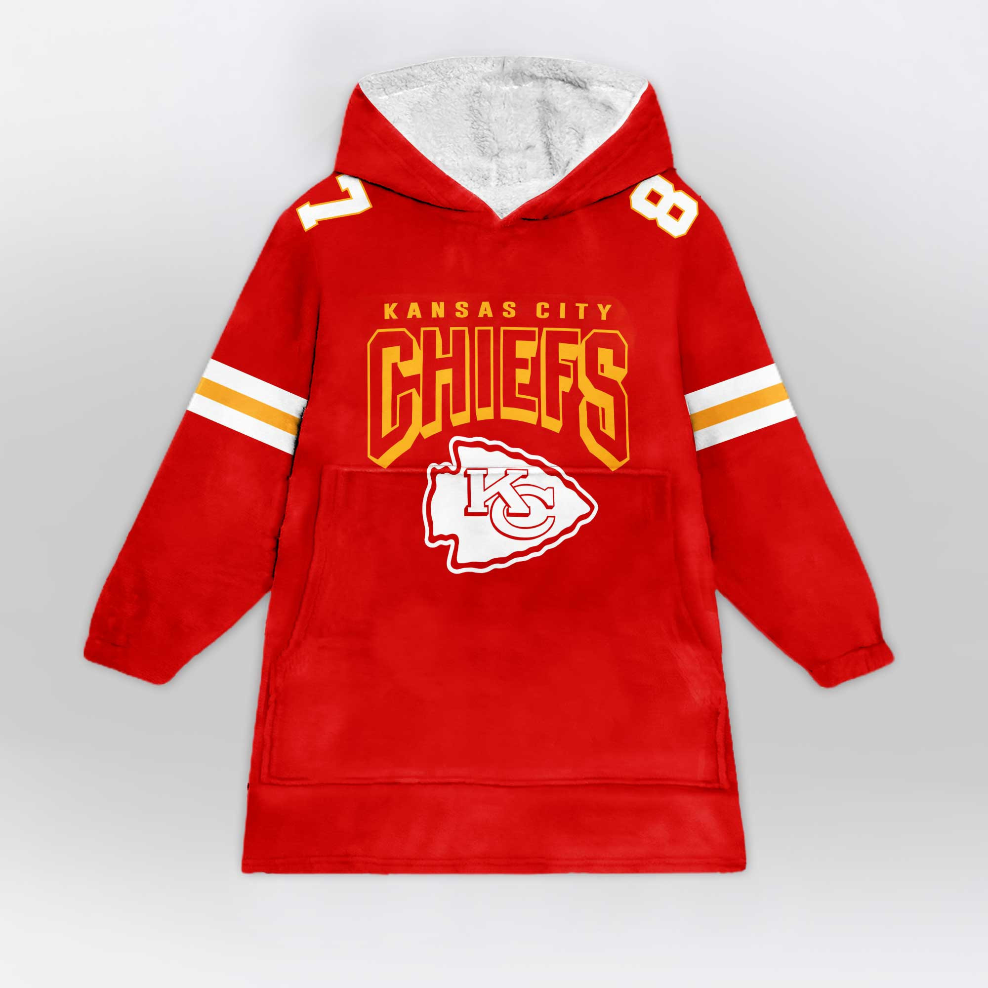 Adult T.K 87 Kansas City Football Unisex Blanket Hoodie