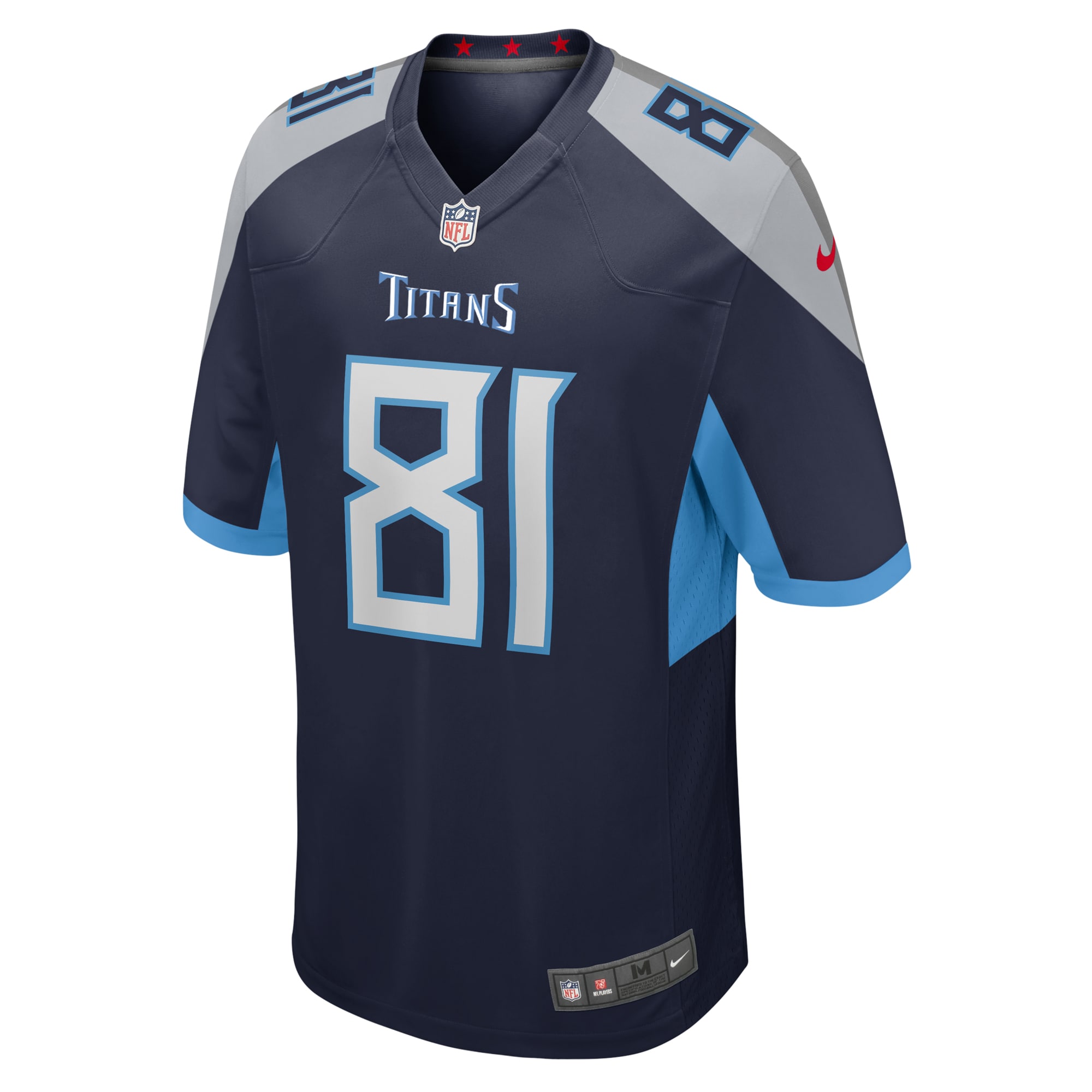 Josh Whyle Tennessee Titans Team Game Jersey -  Navy