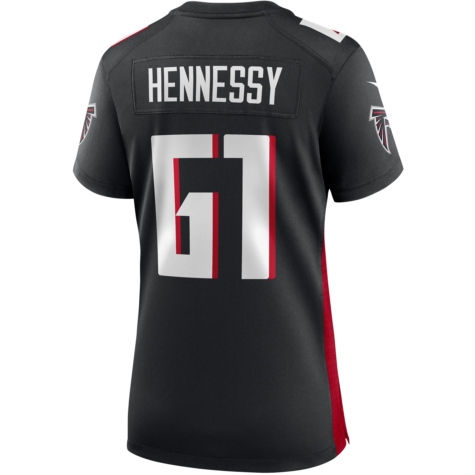 Matt Hennessy Atlanta Falcons  Women's Game Jersey - Black