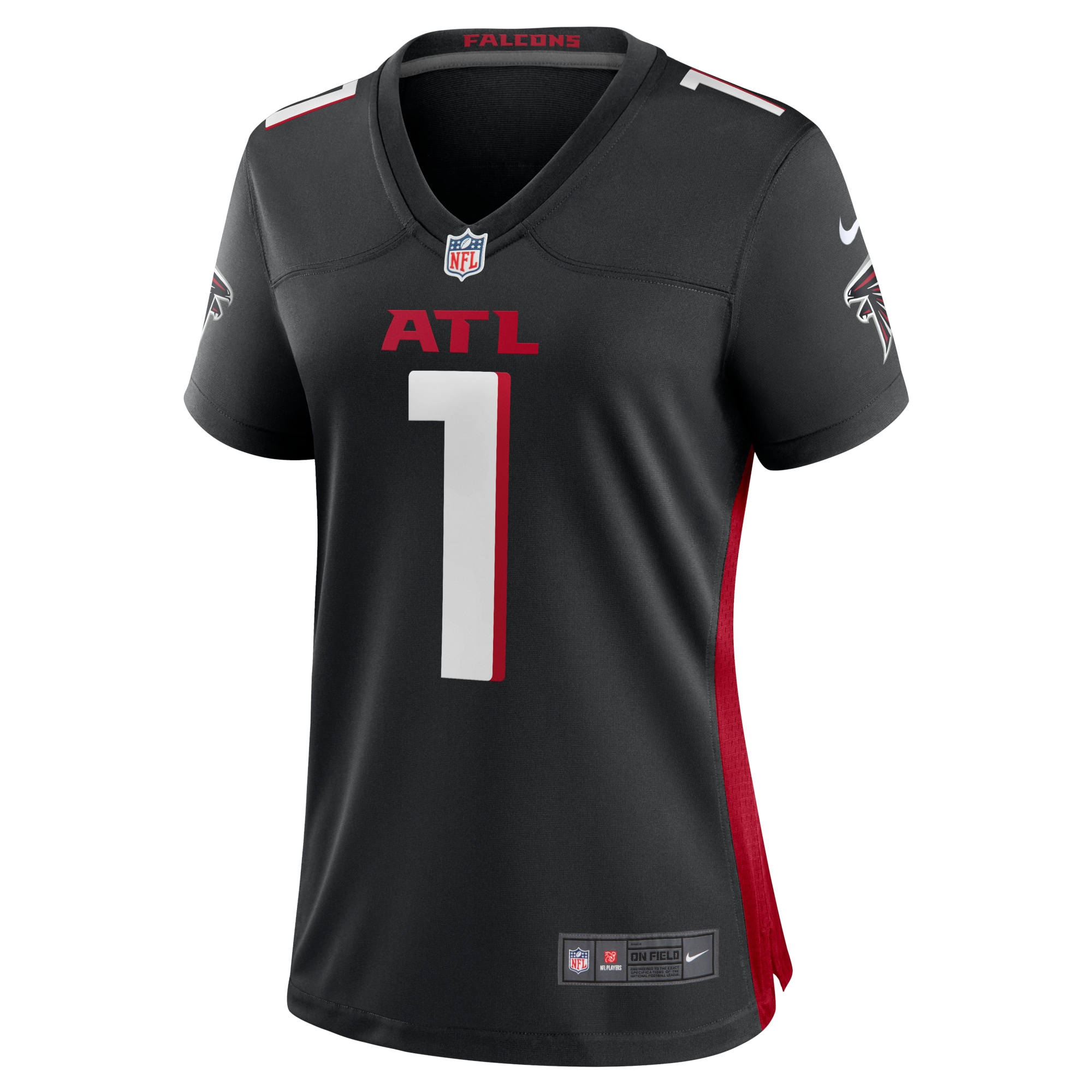 Dirty Birds Atlanta Falcons Women's Game Jersey - Black