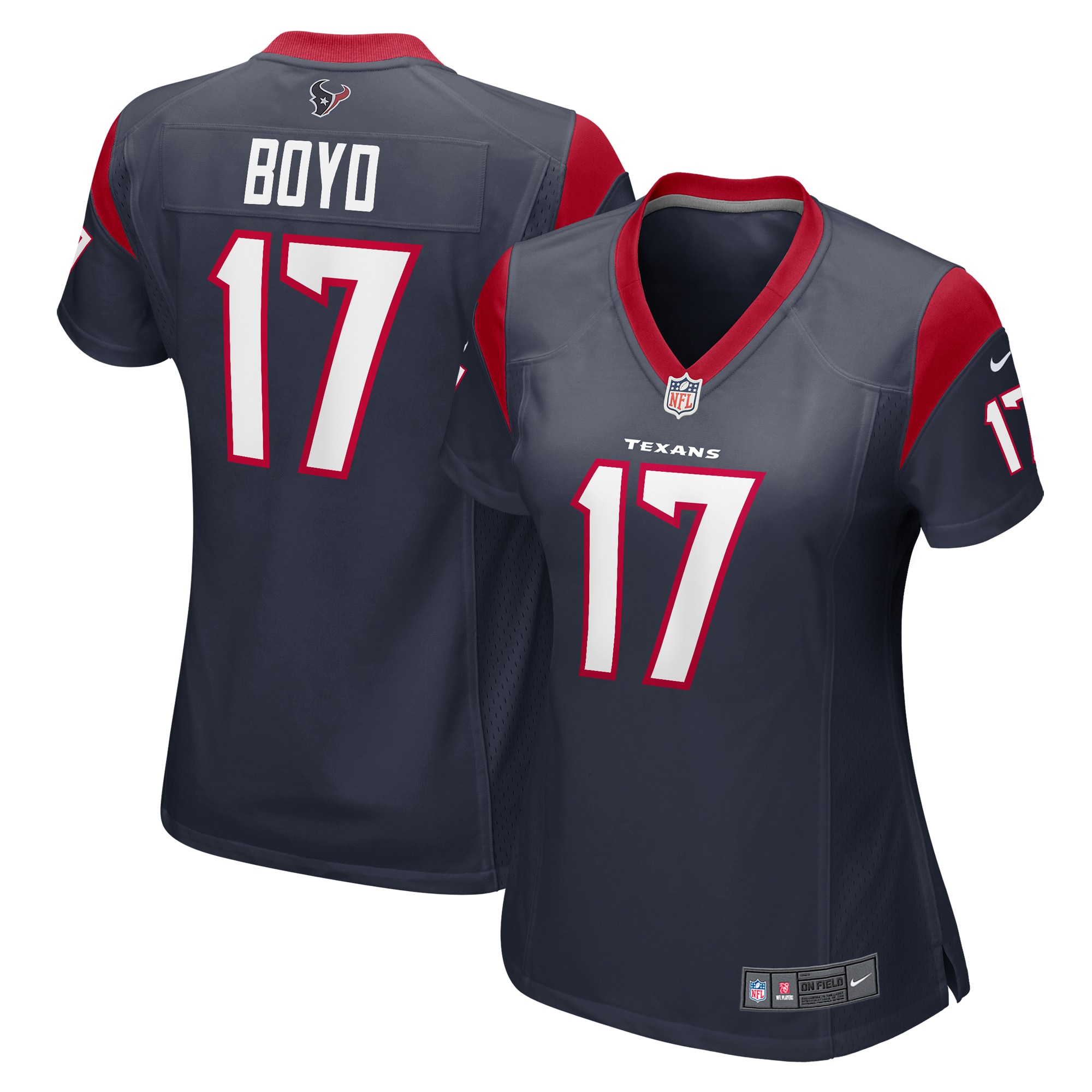 Kris Boyd Houston Texans Women's  Game Jersey -  Navy