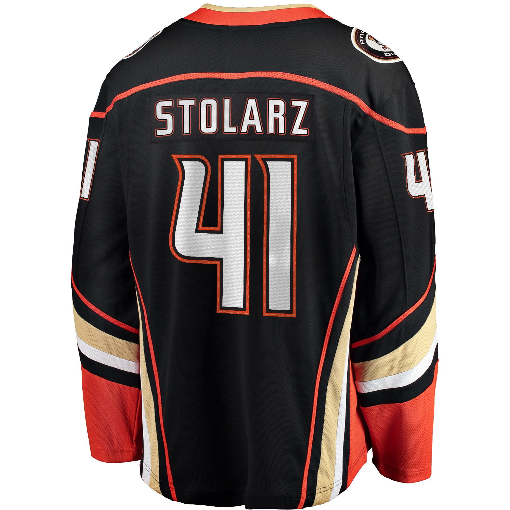 Anthony Stolarz Anaheim Ducks Home Breakaway Player Jersey - Black