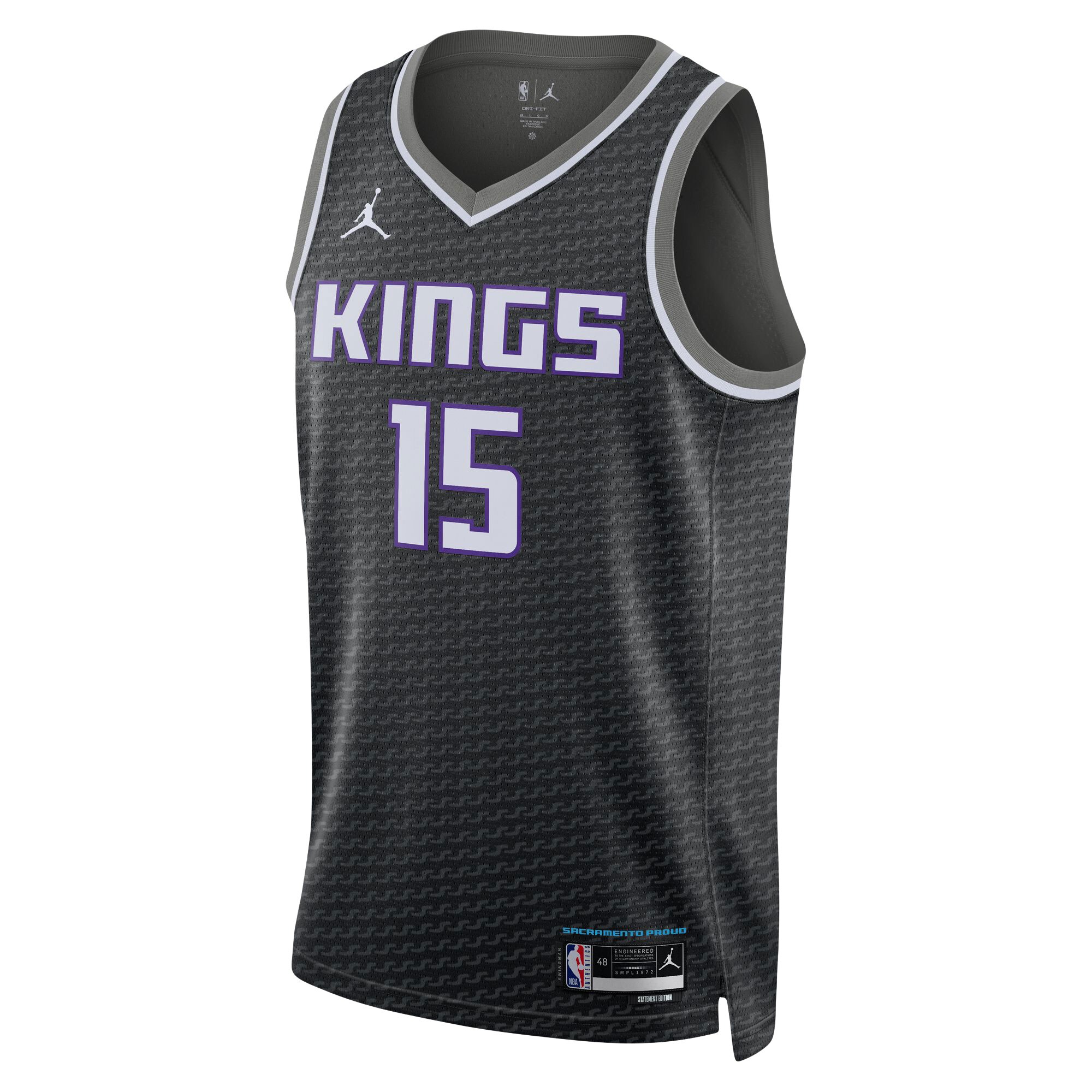 Davion Mitchell 2022/23 Sacramento Kings  Unisex Swingman Jersey - Statement Edition - Black