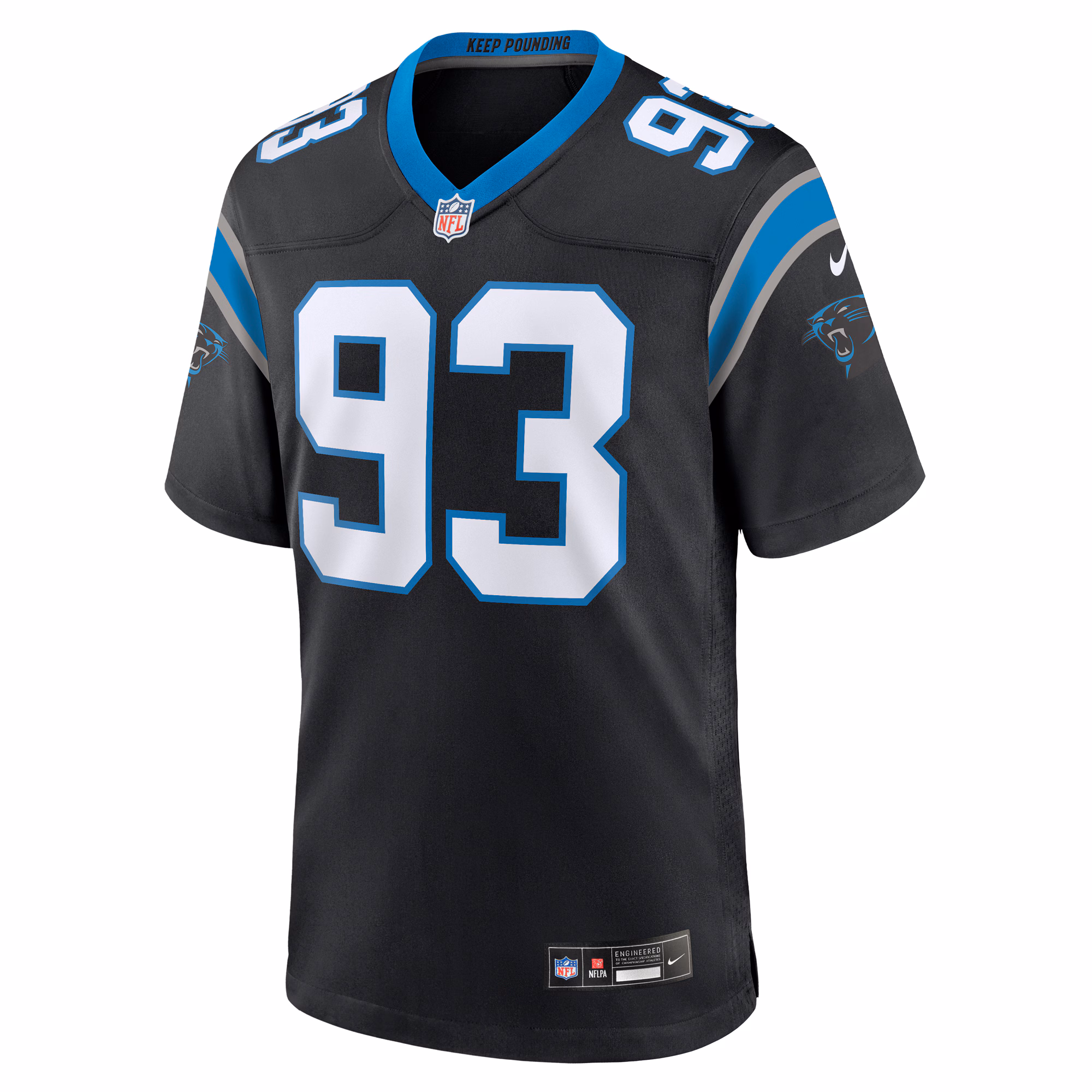 LaBryan Ray Carolina Panthers Team Game Jersey -  Black