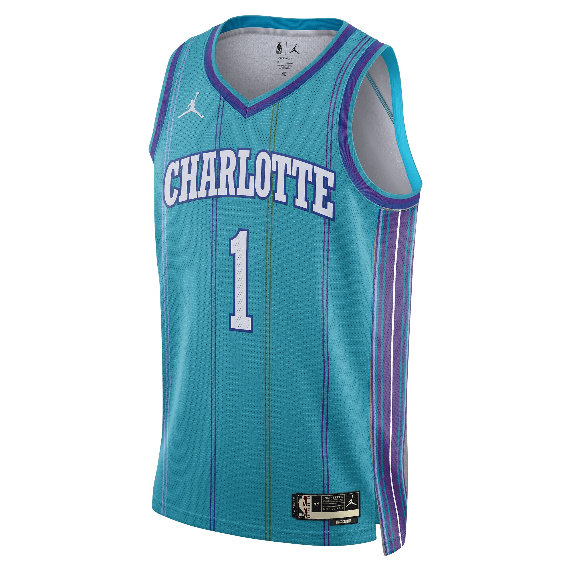 Unisex Charlotte Hornets LaMelo Ball  Teal 2023/24 Swingman Replica Jersey - Classic Edition