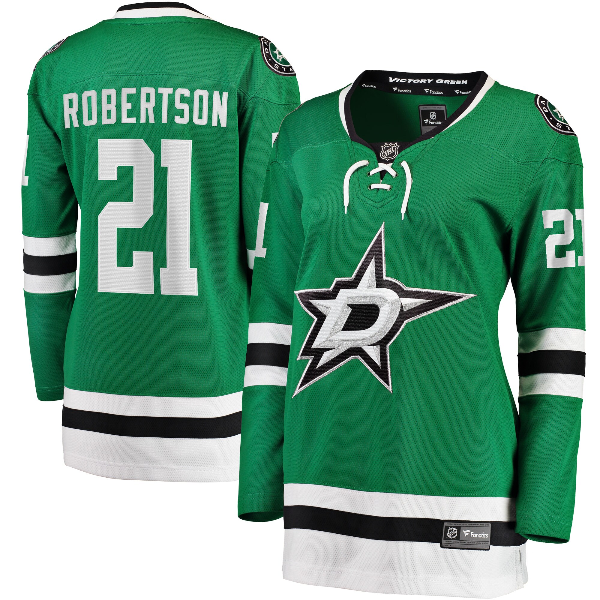 Jason Robertson Dallas Stars Women's 2017/18 Home Breakaway Jersey - Kelly Green