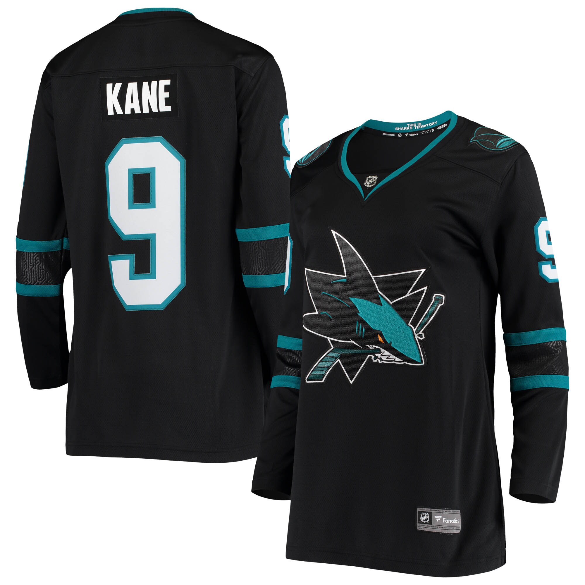 Evander Kane San Jose Sharks Women's Breakaway Alternate Player Jersey - Black