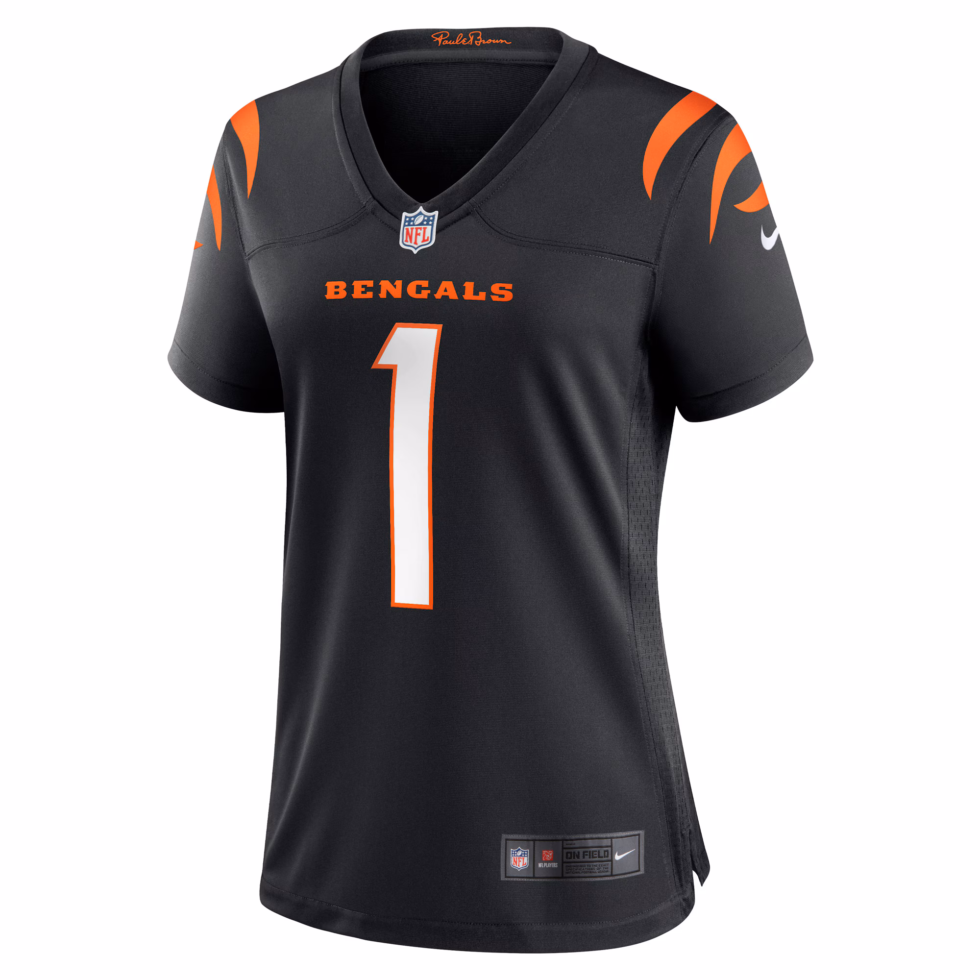 Number 1 Bride Cincinnati Bengals Women's Game Jersey - Black