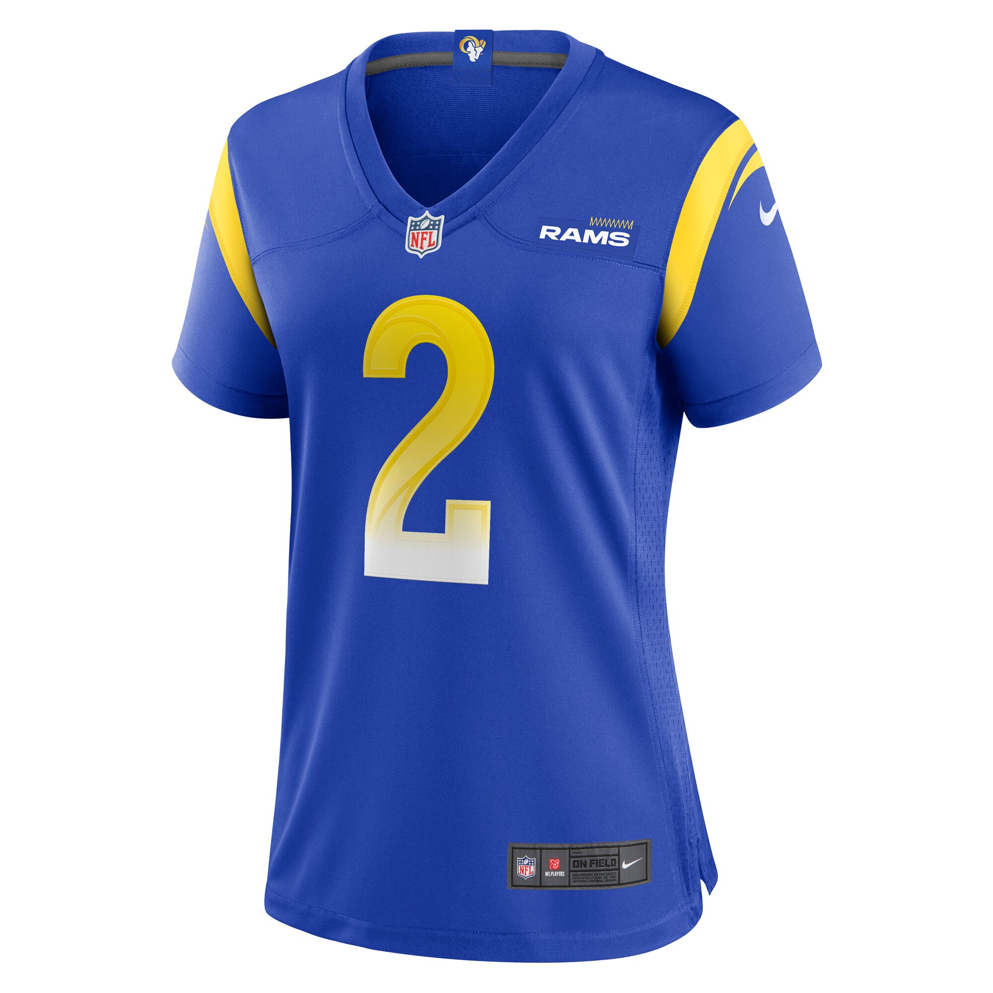 Russ Yeast Los Angeles Rams Women's Home Game Jersey - Royal