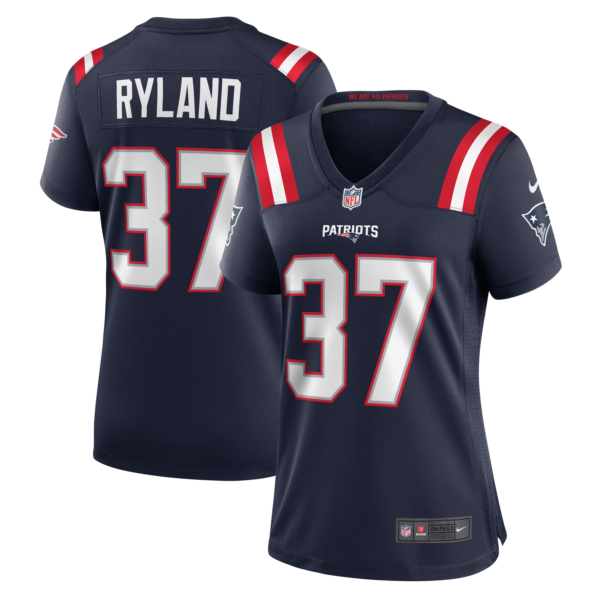 Chad Ryland New England Patriots Women's Team Game Jersey -  Navy