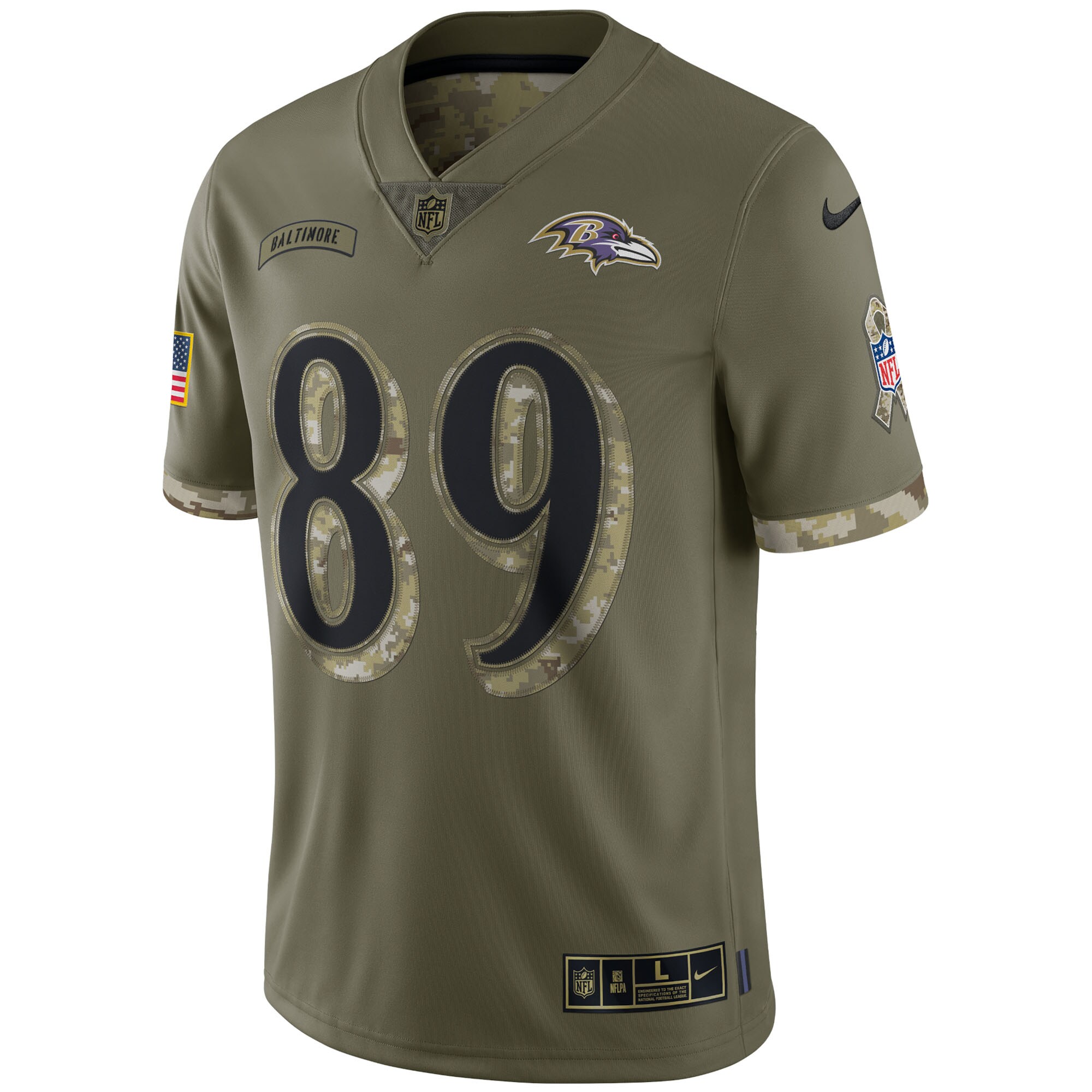 Mark Andrews Baltimore Ravens  2022 Salute To Service Limited Jersey - Olive