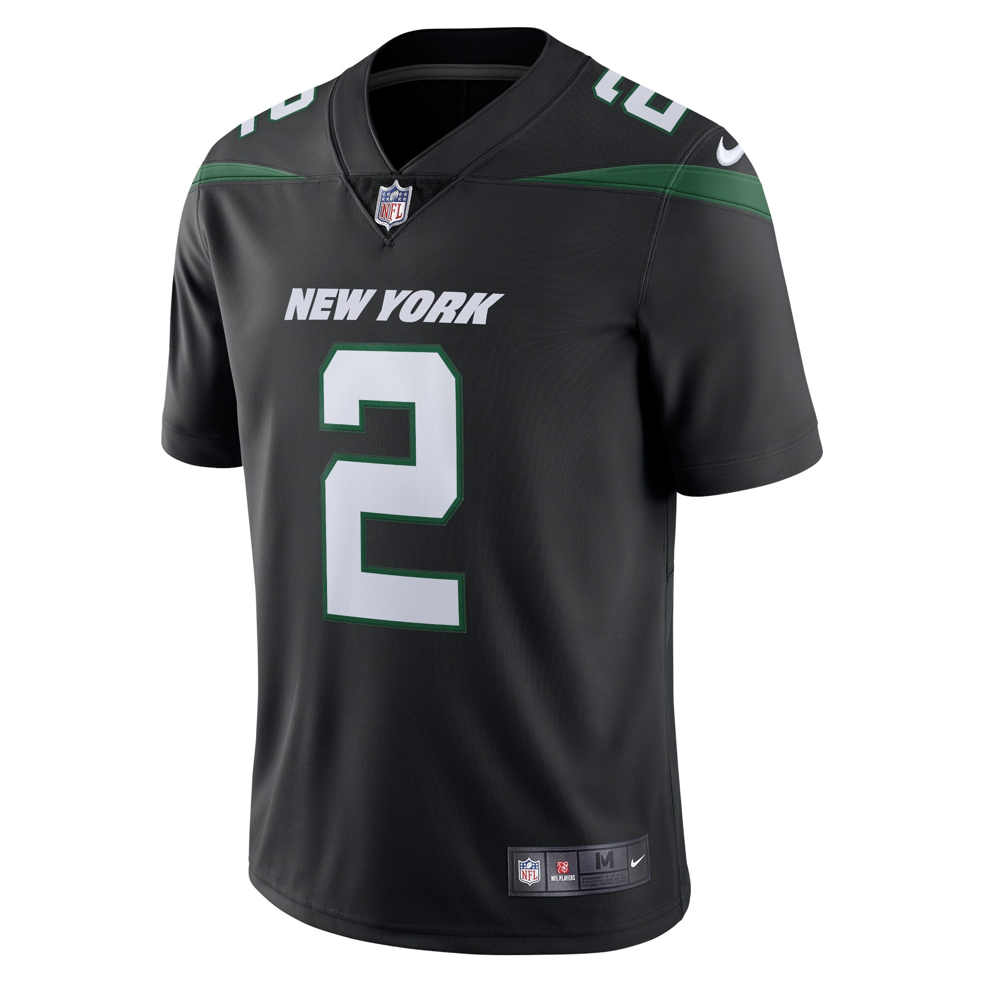 Zach Wilson New York Jets Vapor Limited Jersey - Stealth Black