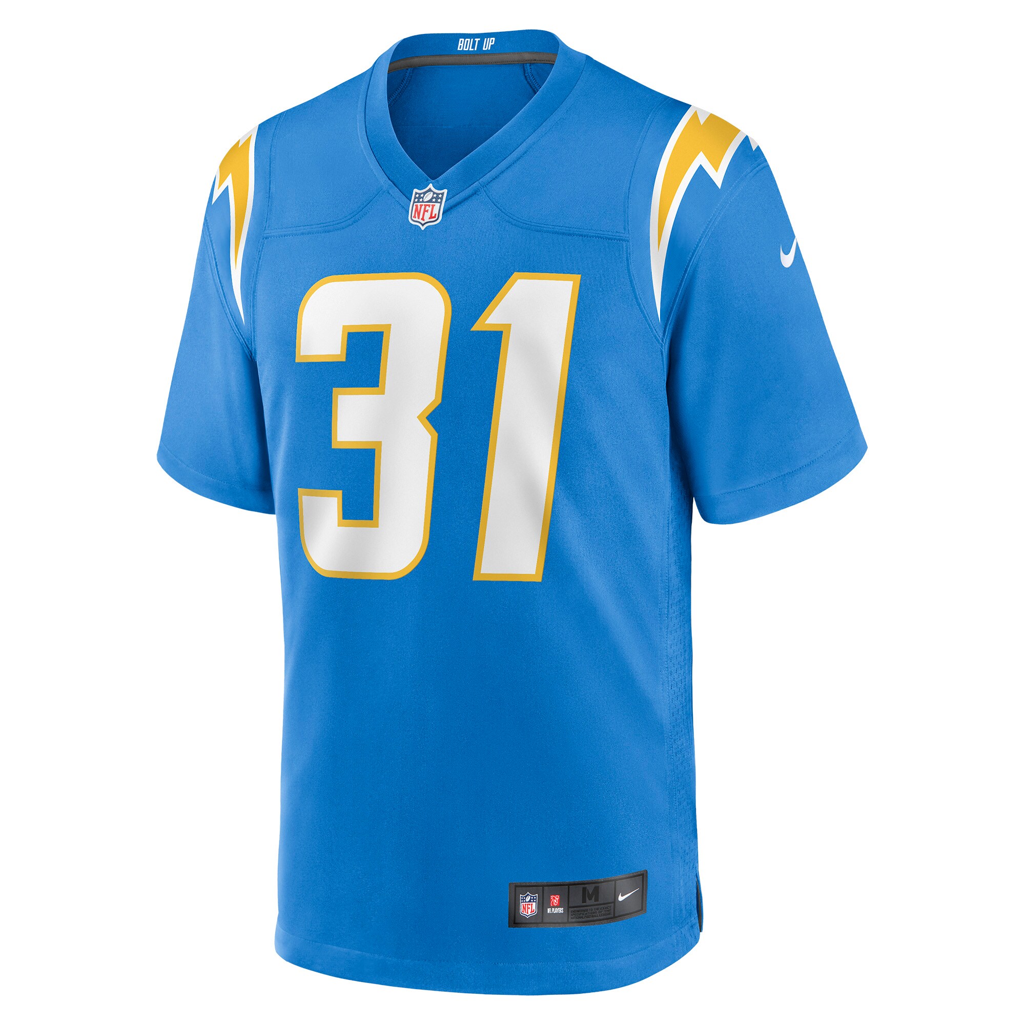Nick Niemann Los Angeles Chargers Game Player Jersey - Powder Blue