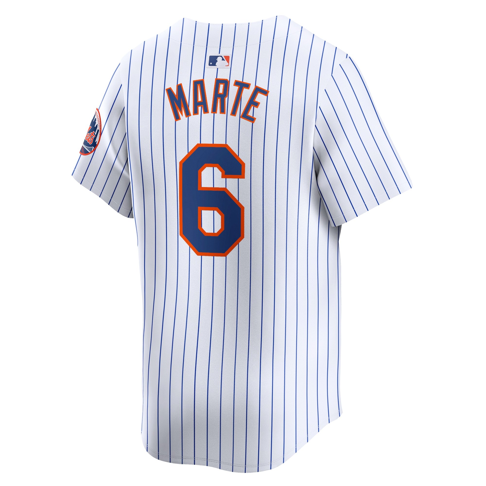 Men's New York Mets Starling Marte  White Home Limited Player Jersey