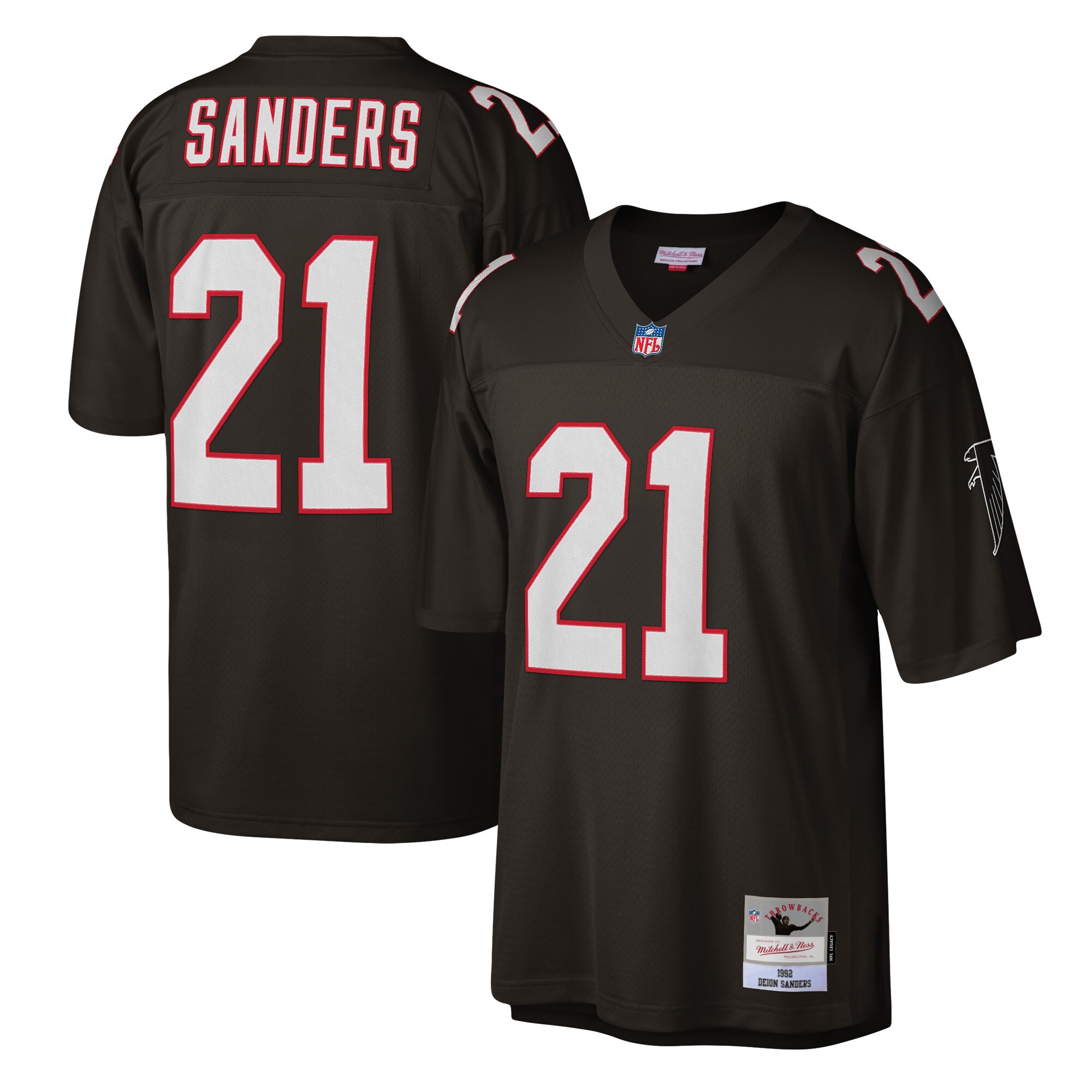 Deion Sanders Atlanta Falcons Legacy Replica Jersey - Red