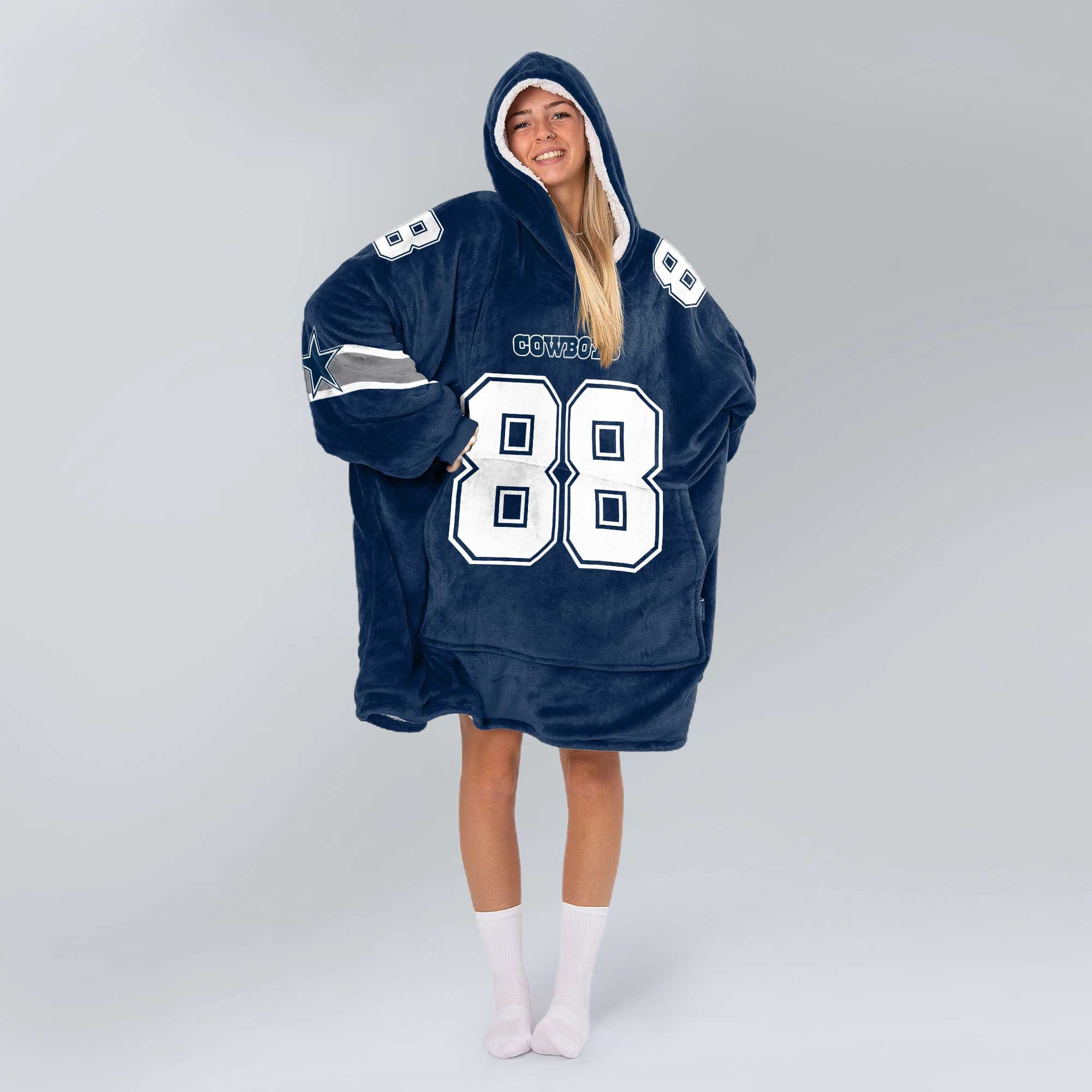Adult C.D.L 88 Dallas Football Unisex Blanket Hoodie