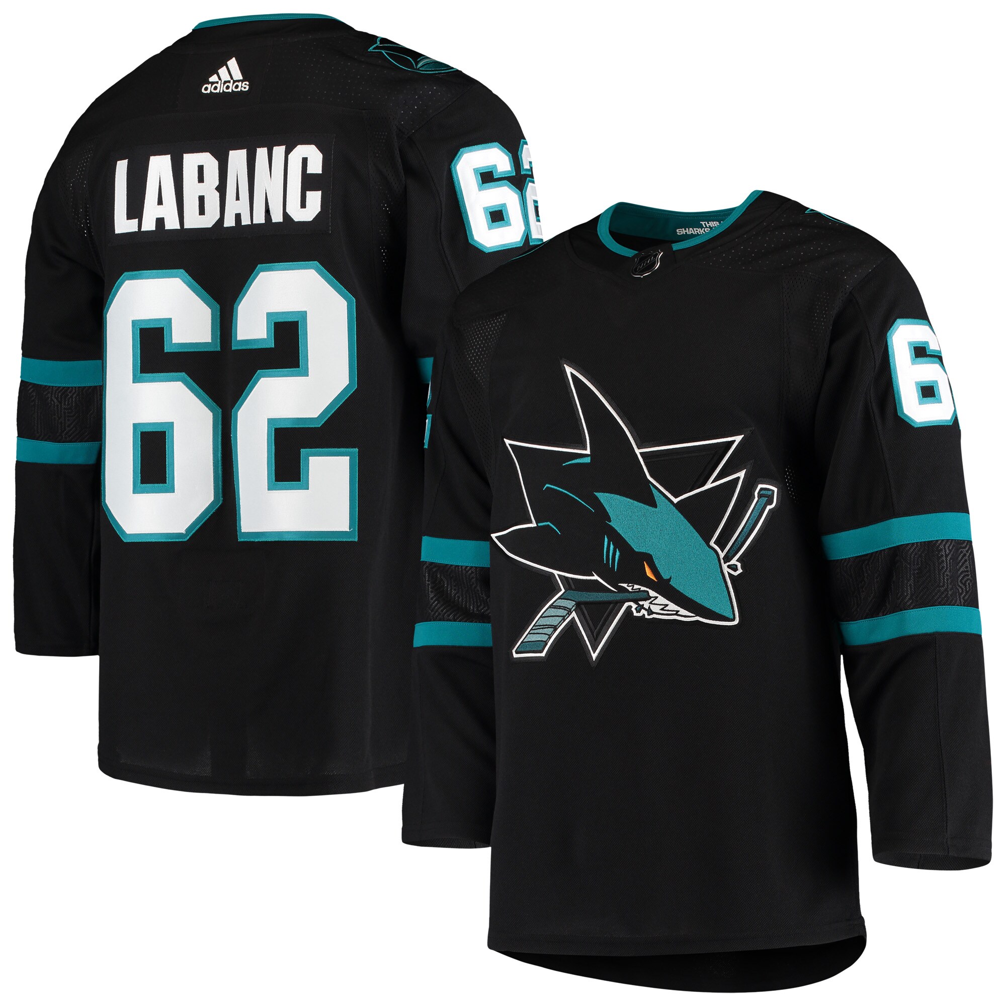 Kevin Labanc San Jose Sharks  Alternate Authentic Jersey - Black