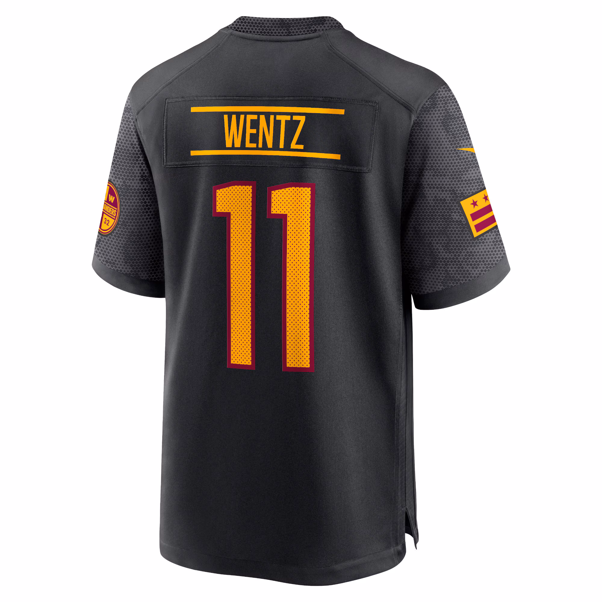 Carson Wentz Washington Commanders Youth Alternate Game Jersey - Black