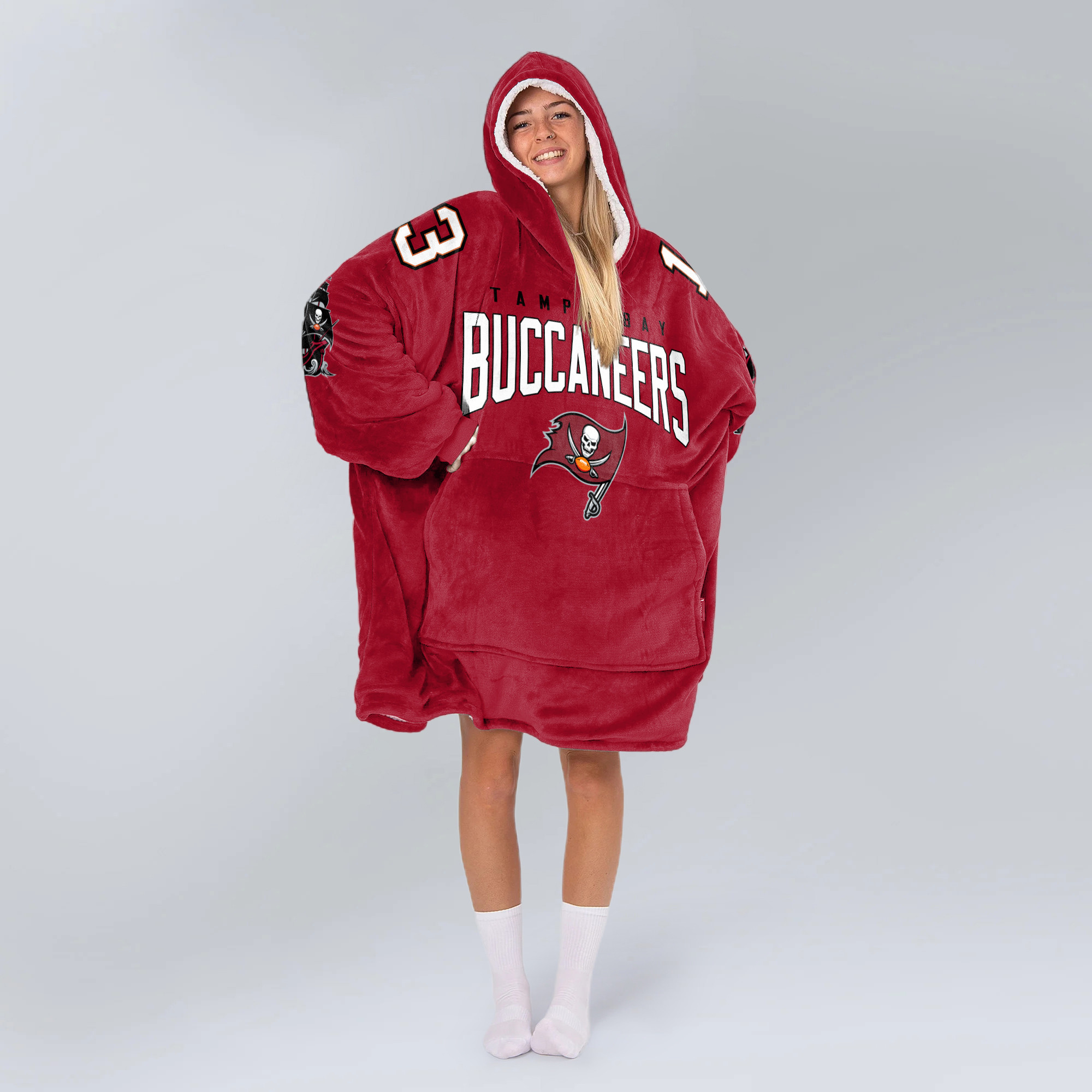 Adult M.E. 13 Tampa Bay Football Unisex Blanket Hoodie