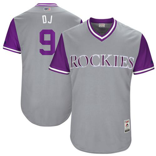 Colorado Rockies #9 DJ LeMahieu Gray