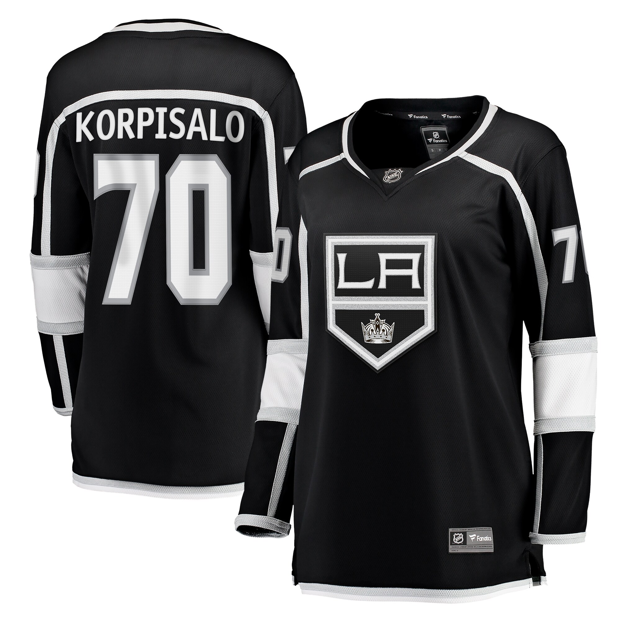 Joonas Korpisalo Los Angeles Kings Women's Home Breakaway Jersey - Black