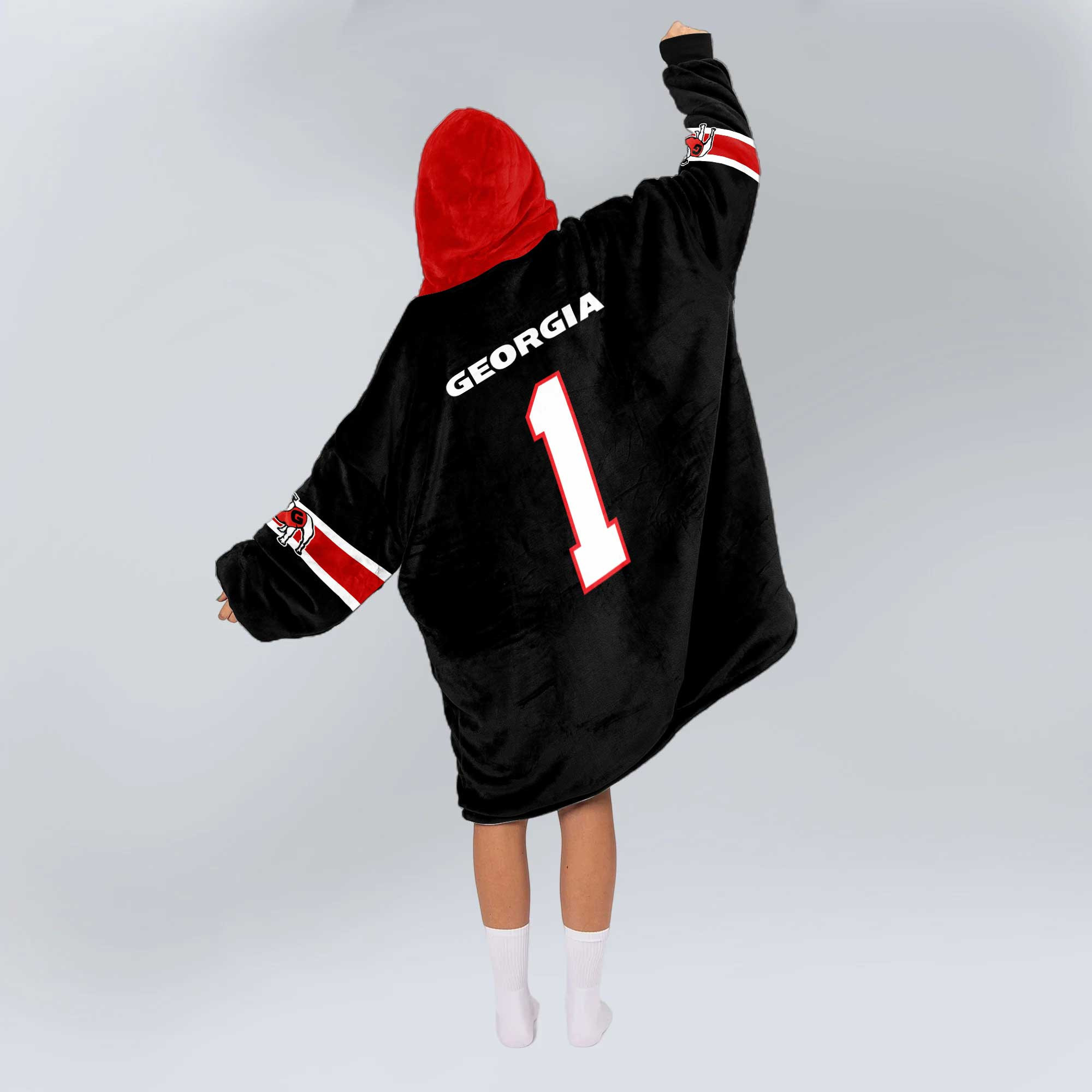 Adult 1 Georgia Football Unisex Blanket Hoodie