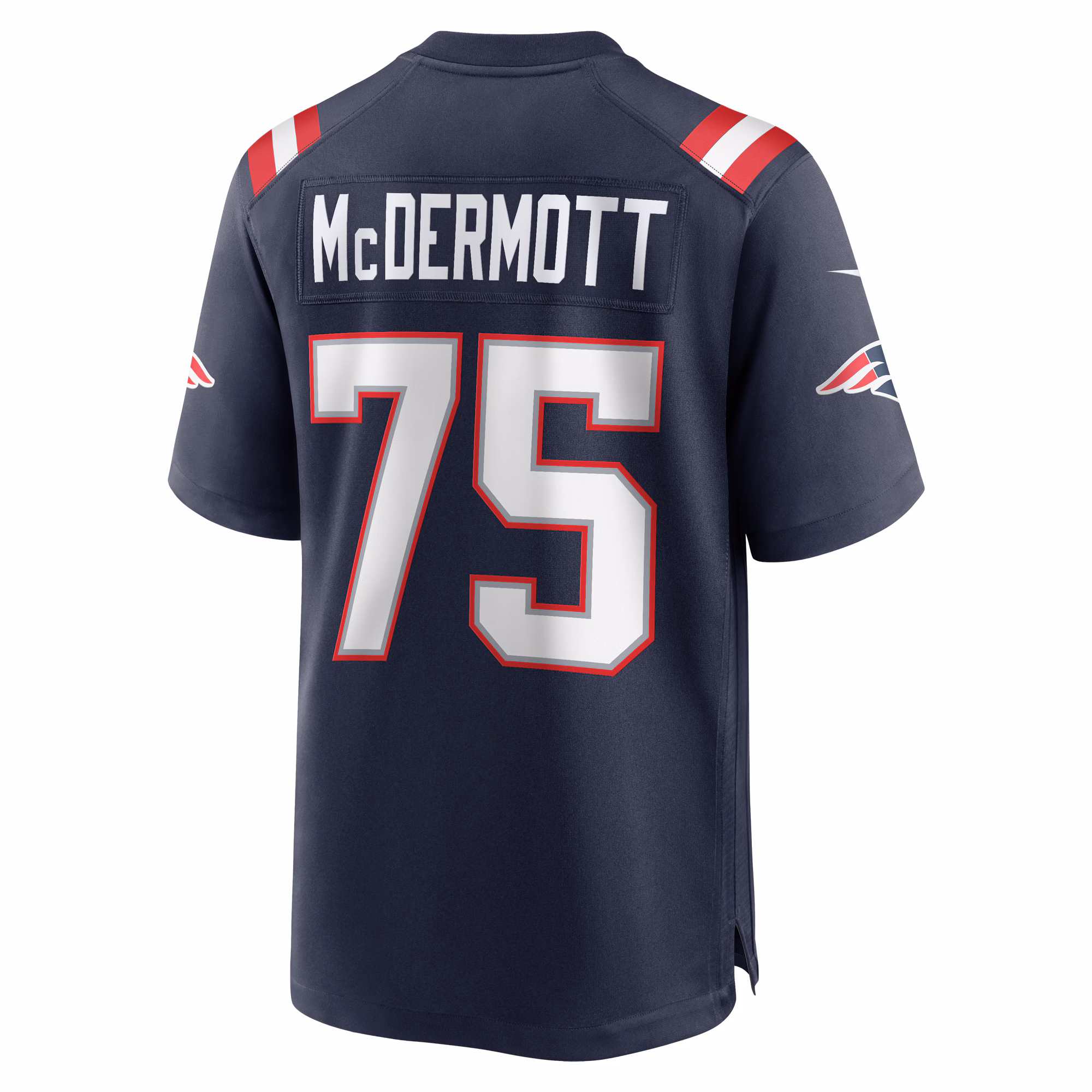 Conor McDermott New England Patriots Home Game Player Jersey - Navy