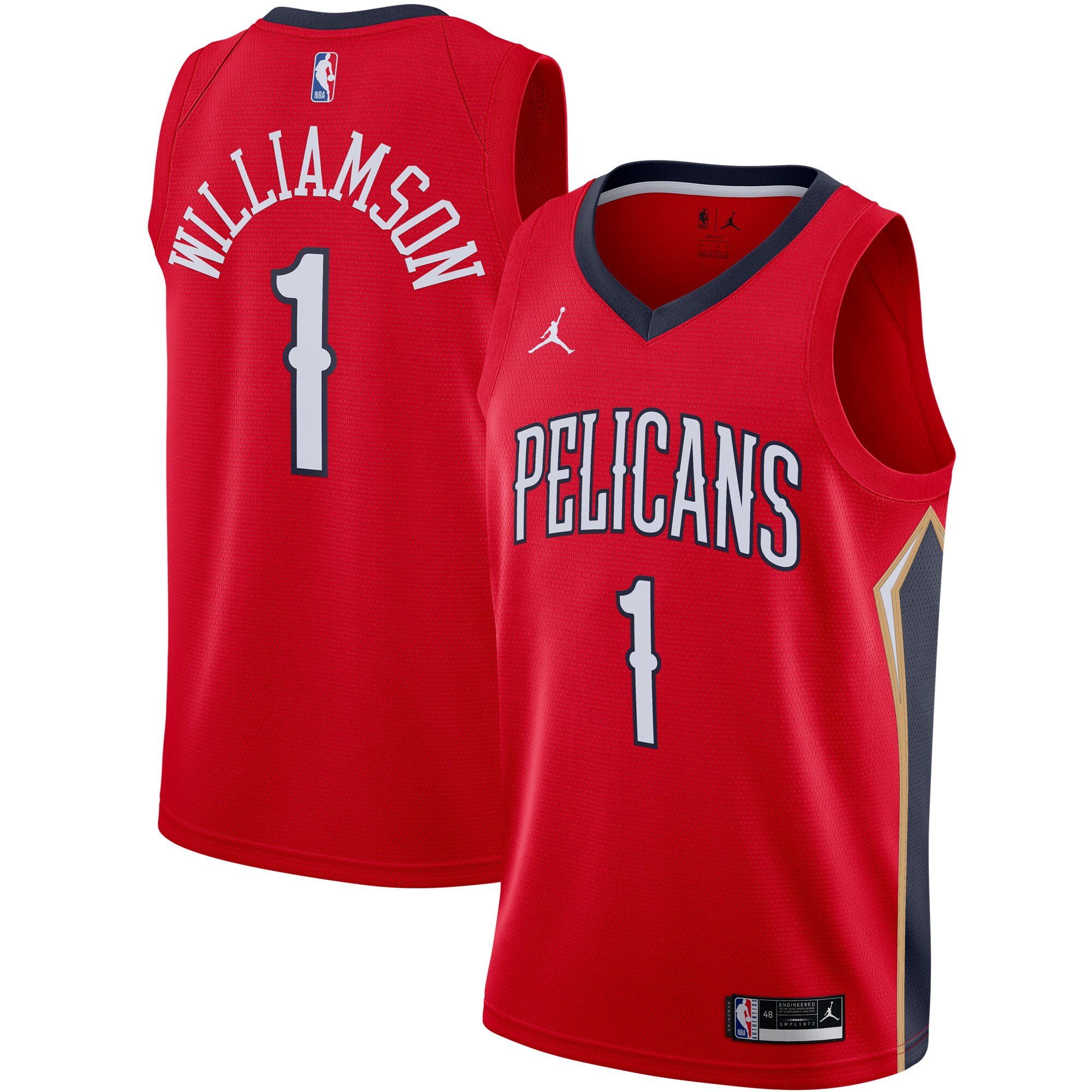Zion Williamson New Orleans Pelicans  2020/21 Swingman Jersey - Statement Edition - Red
