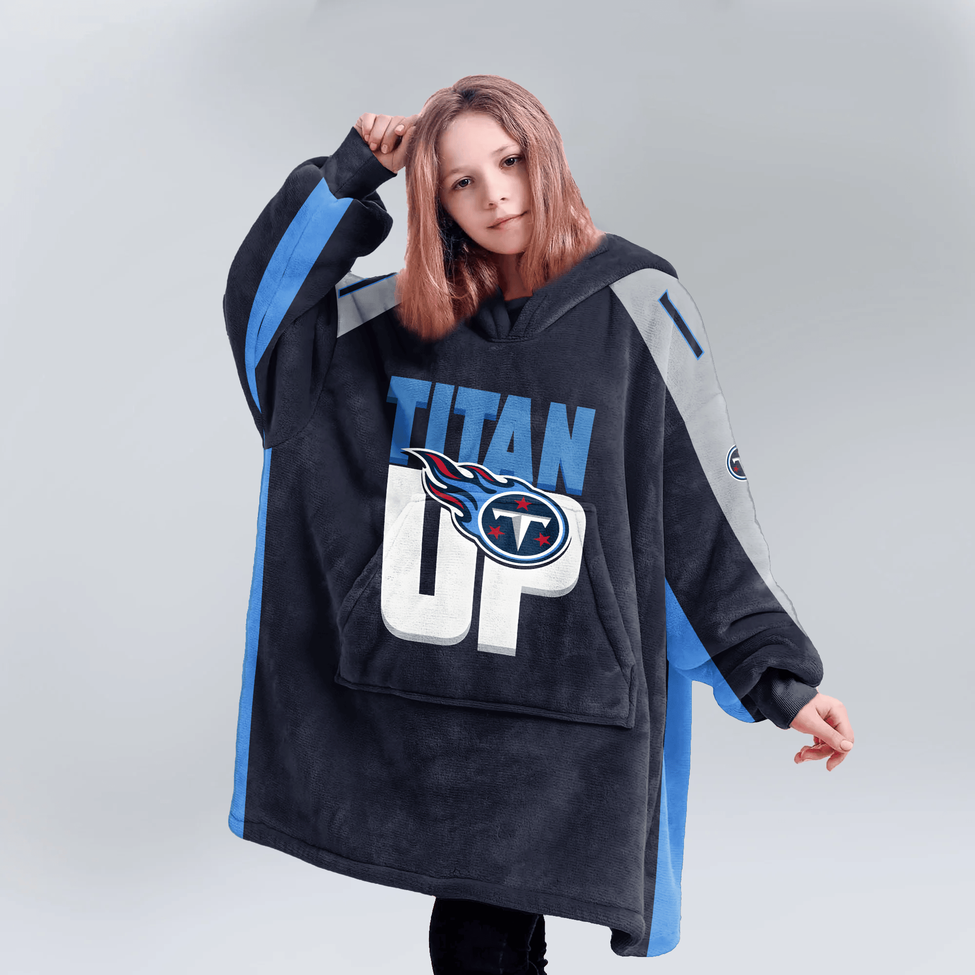 Titan Up Tennessee Football Unisex Blanket Hoodie