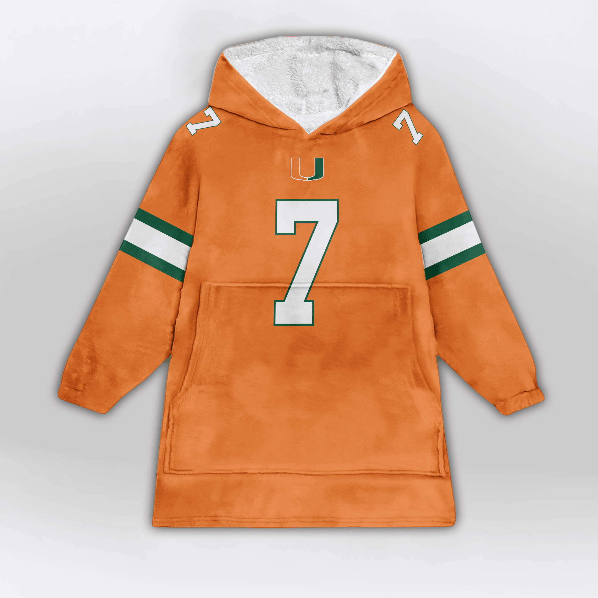Kid C.J.D 7 Miami Football Unisex Blanket Hoodie